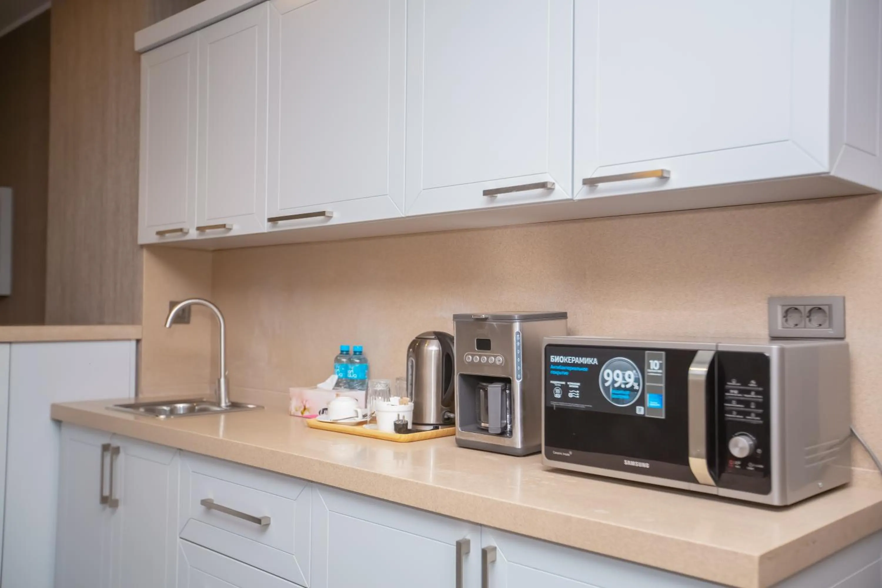 Kitchen or kitchenette in Premium Park Hotel