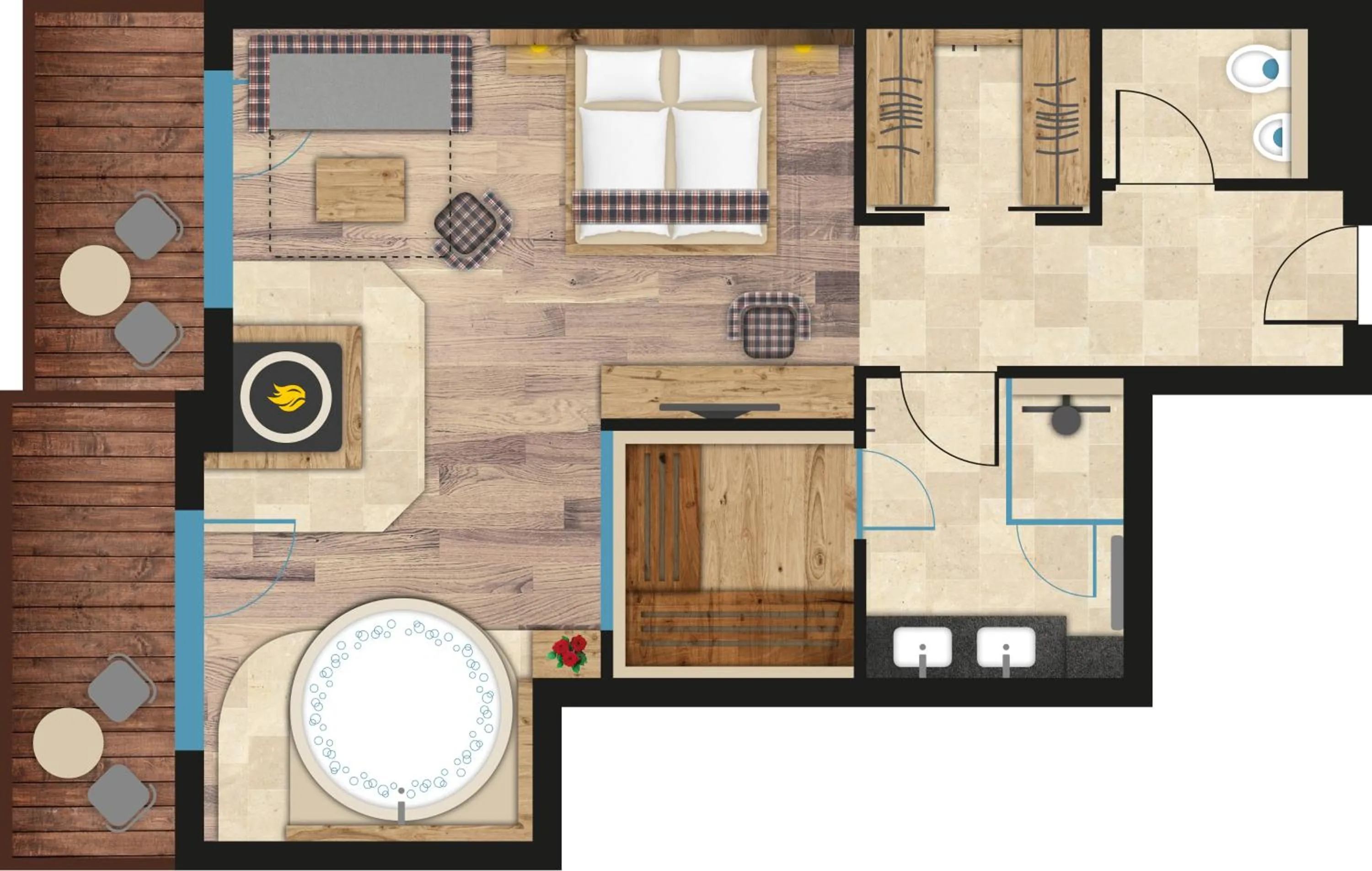 Floor plan in Verwöhnhotel Kristall