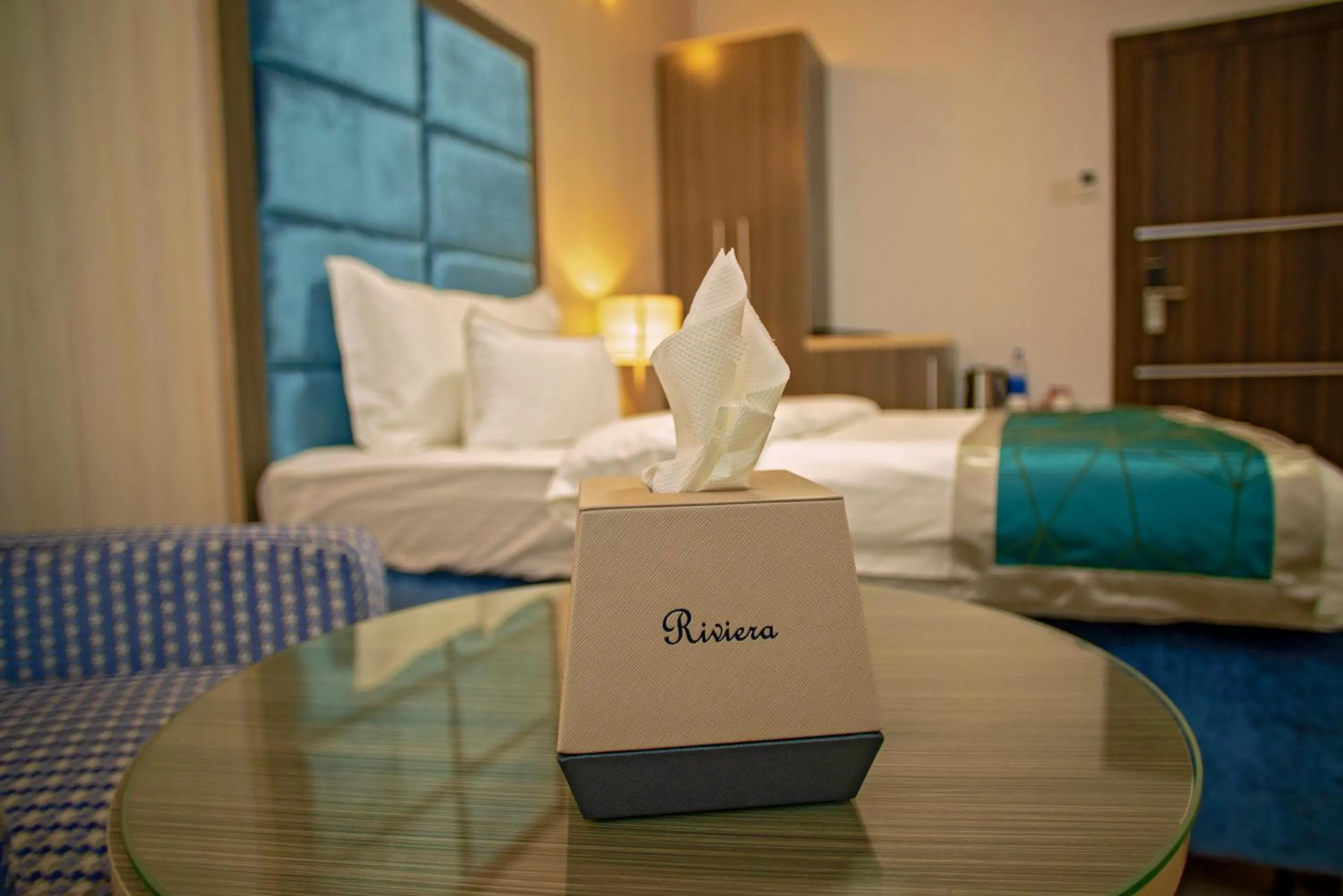 Bed in Riviera Suites