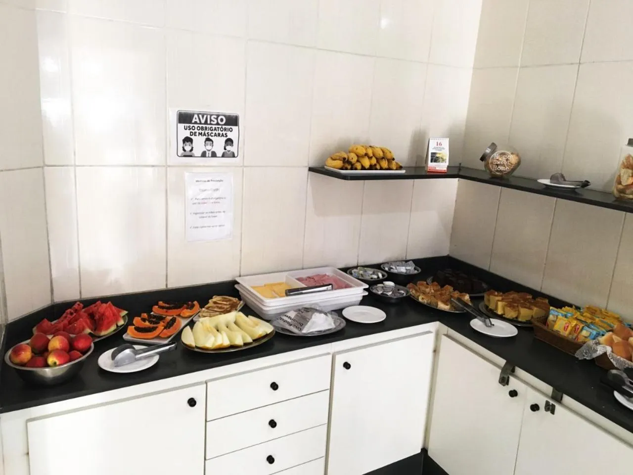 Buffet breakfast in Santos Hotel