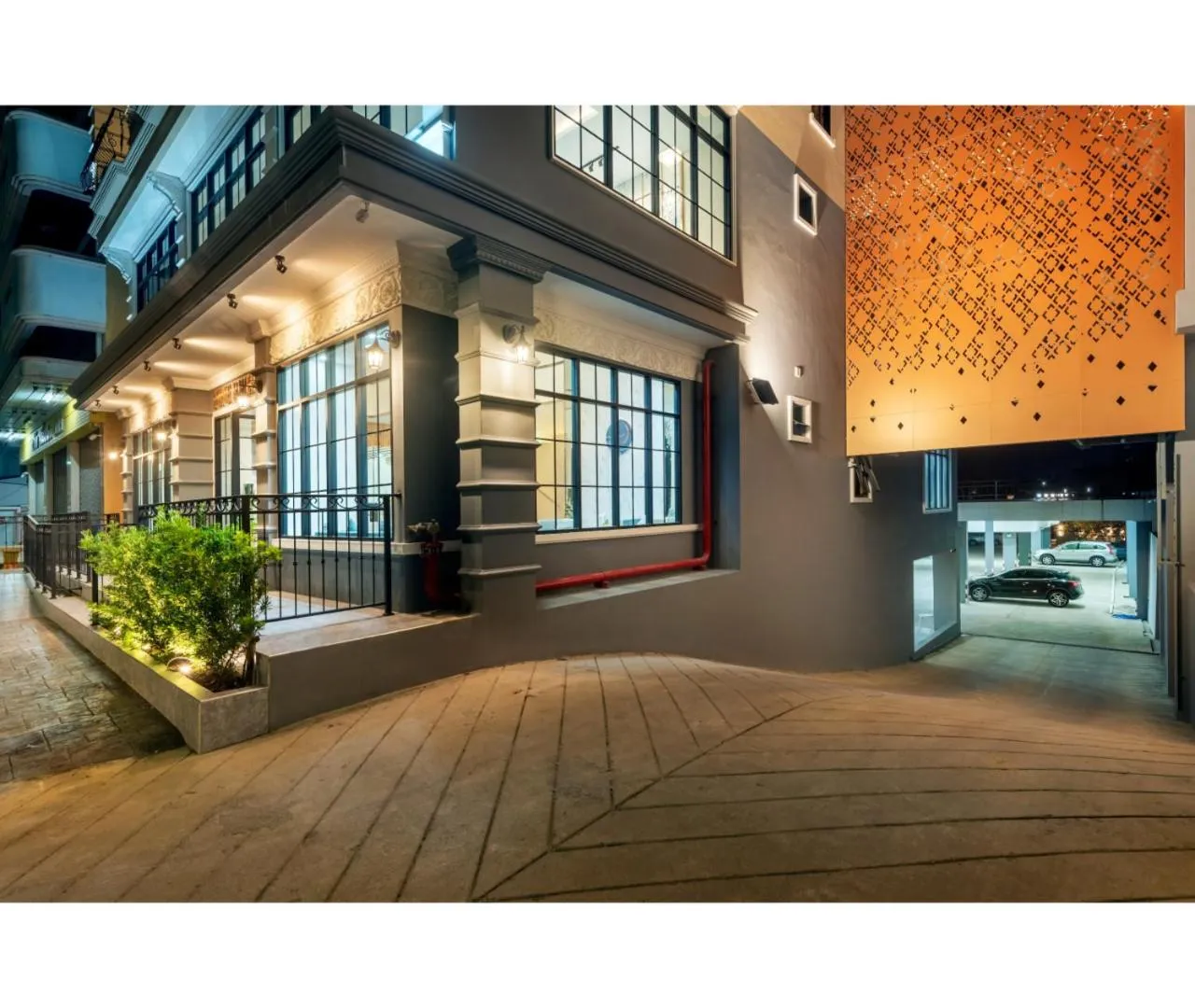 Property building in Nine River Hotel