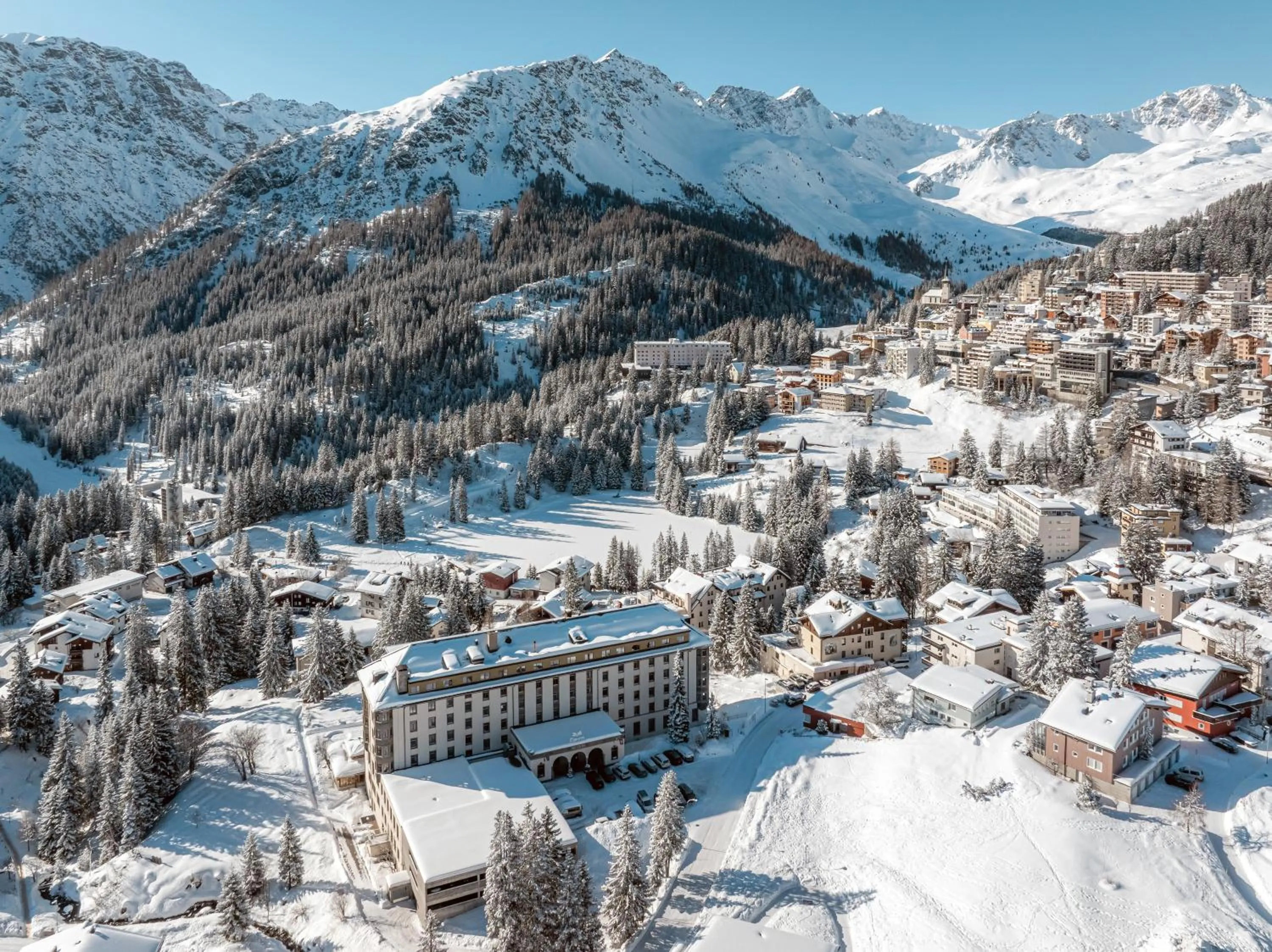 Property building in Hotel Altein Arosa, a Faern Collection Resort