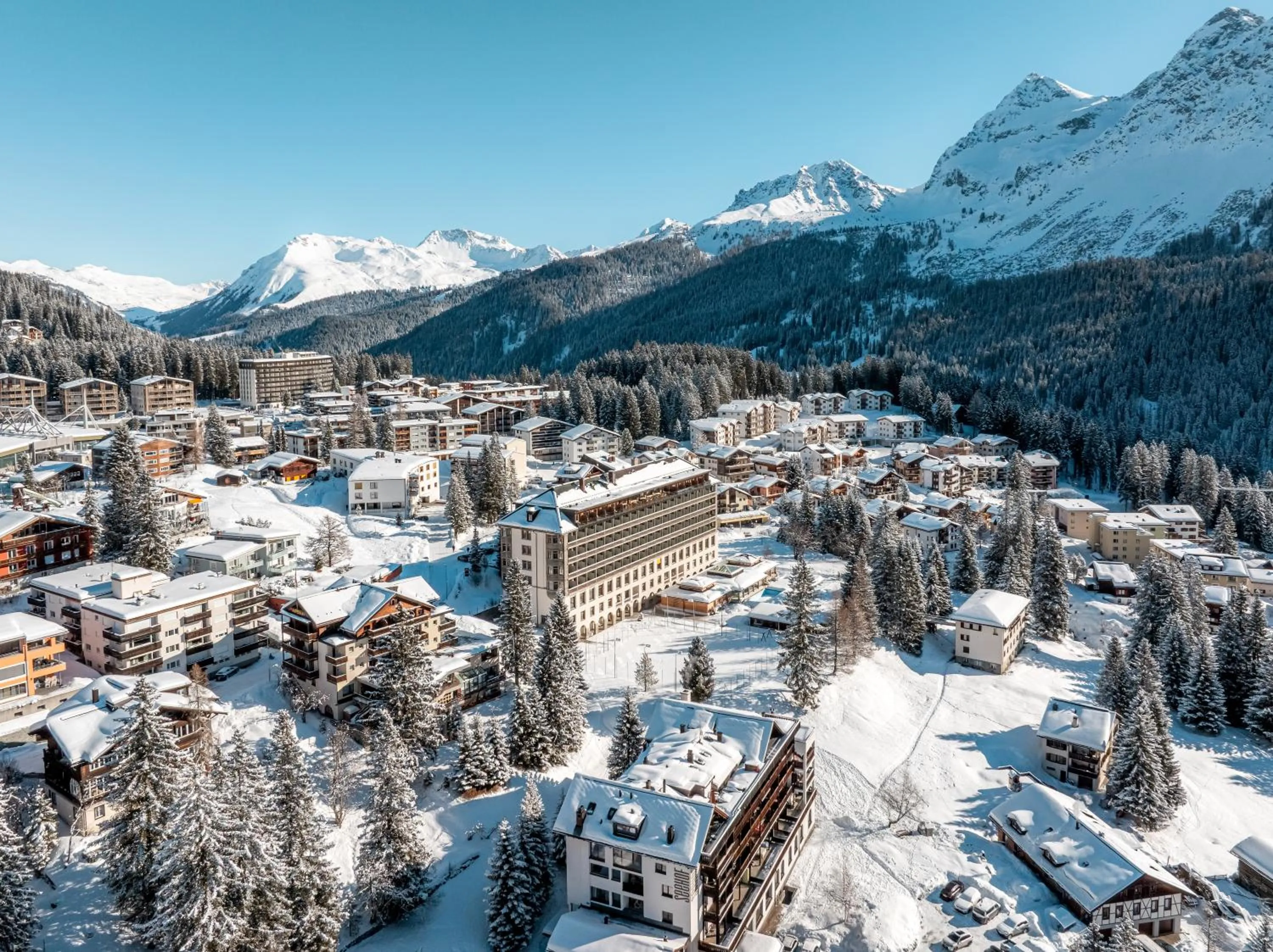 Property building in Hotel Altein Arosa, a Faern Collection Resort