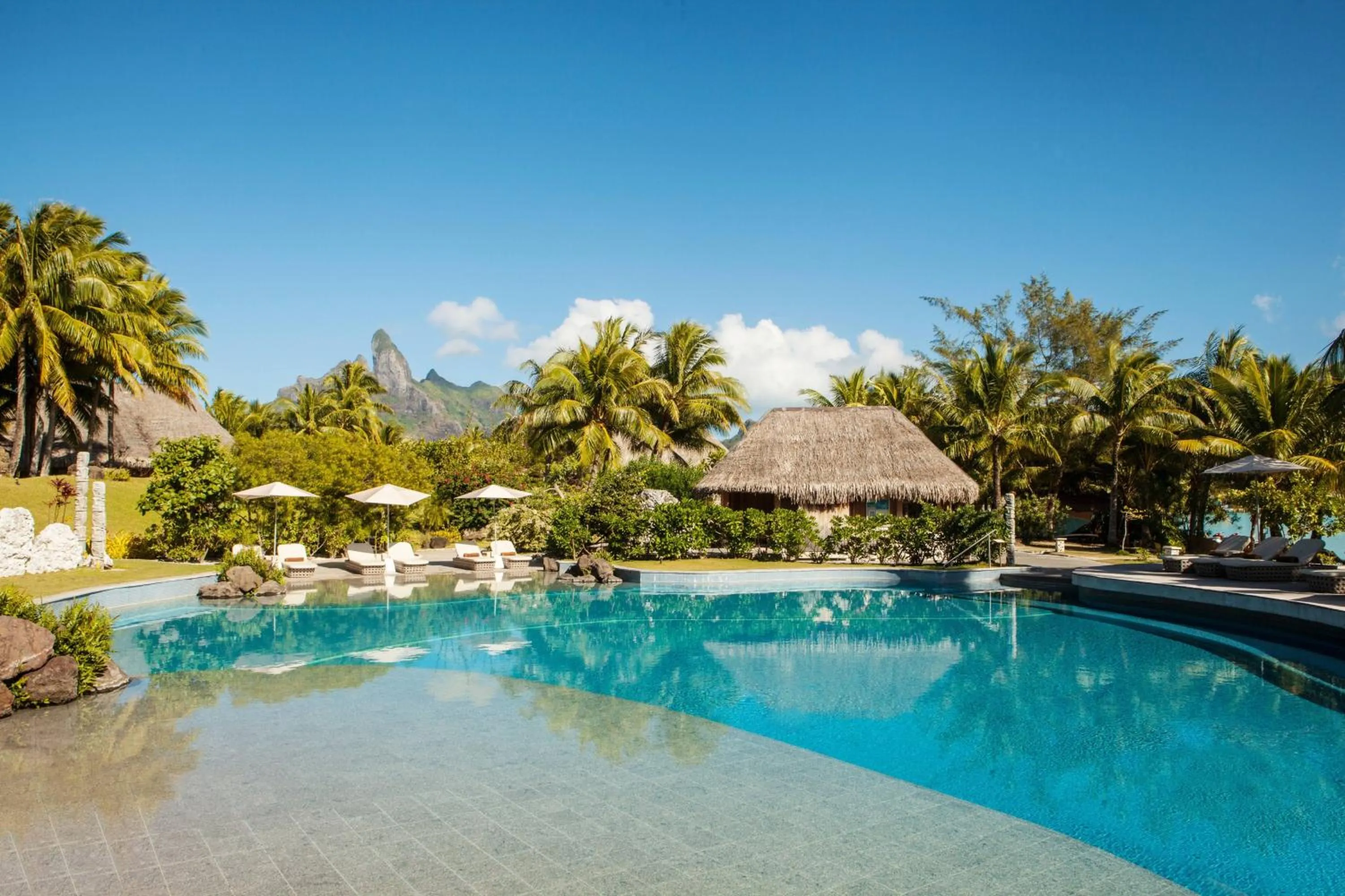 Swimming pool in The St. Regis Bora Bora Resort