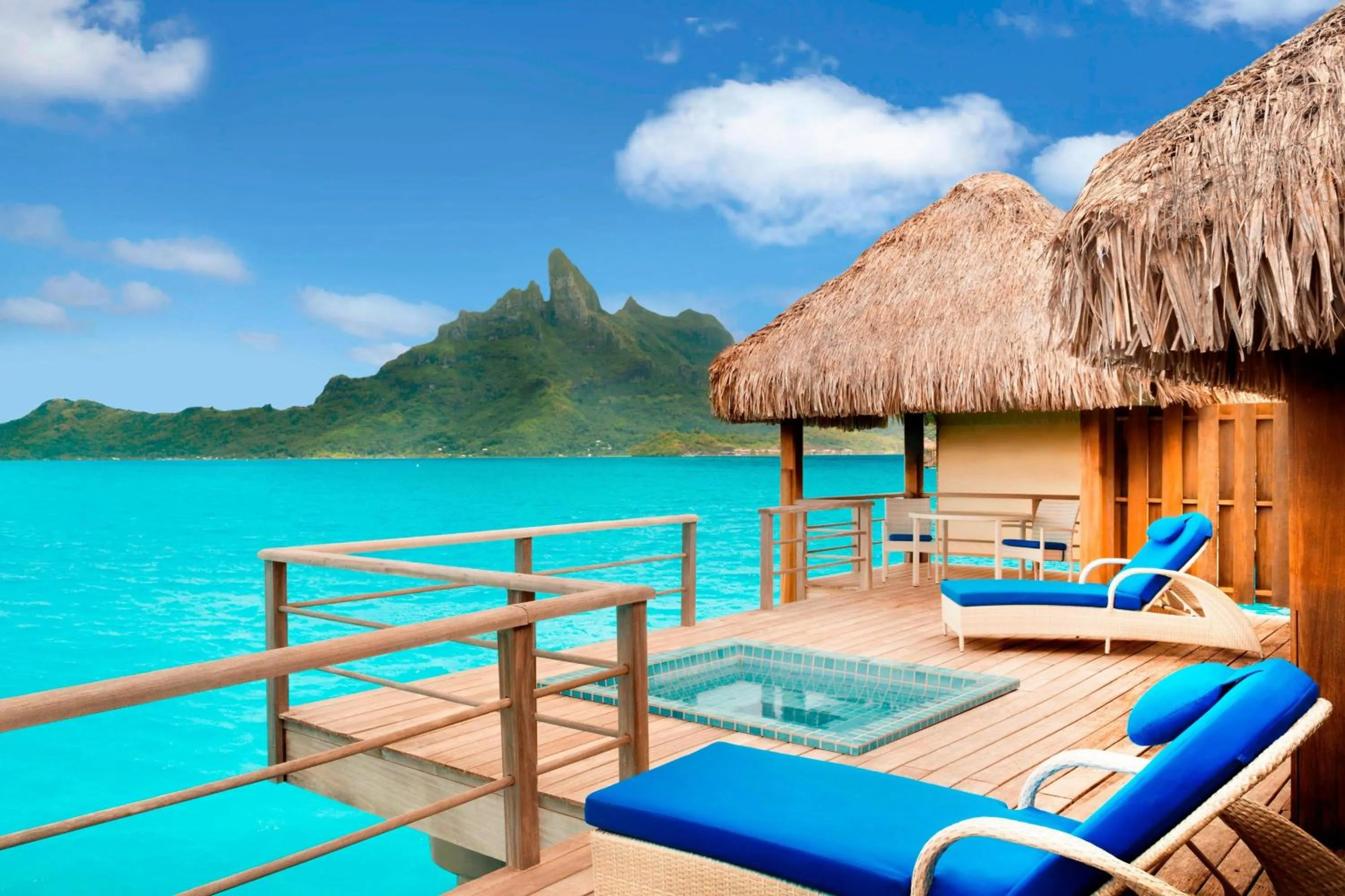 Swimming pool in The St. Regis Bora Bora Resort