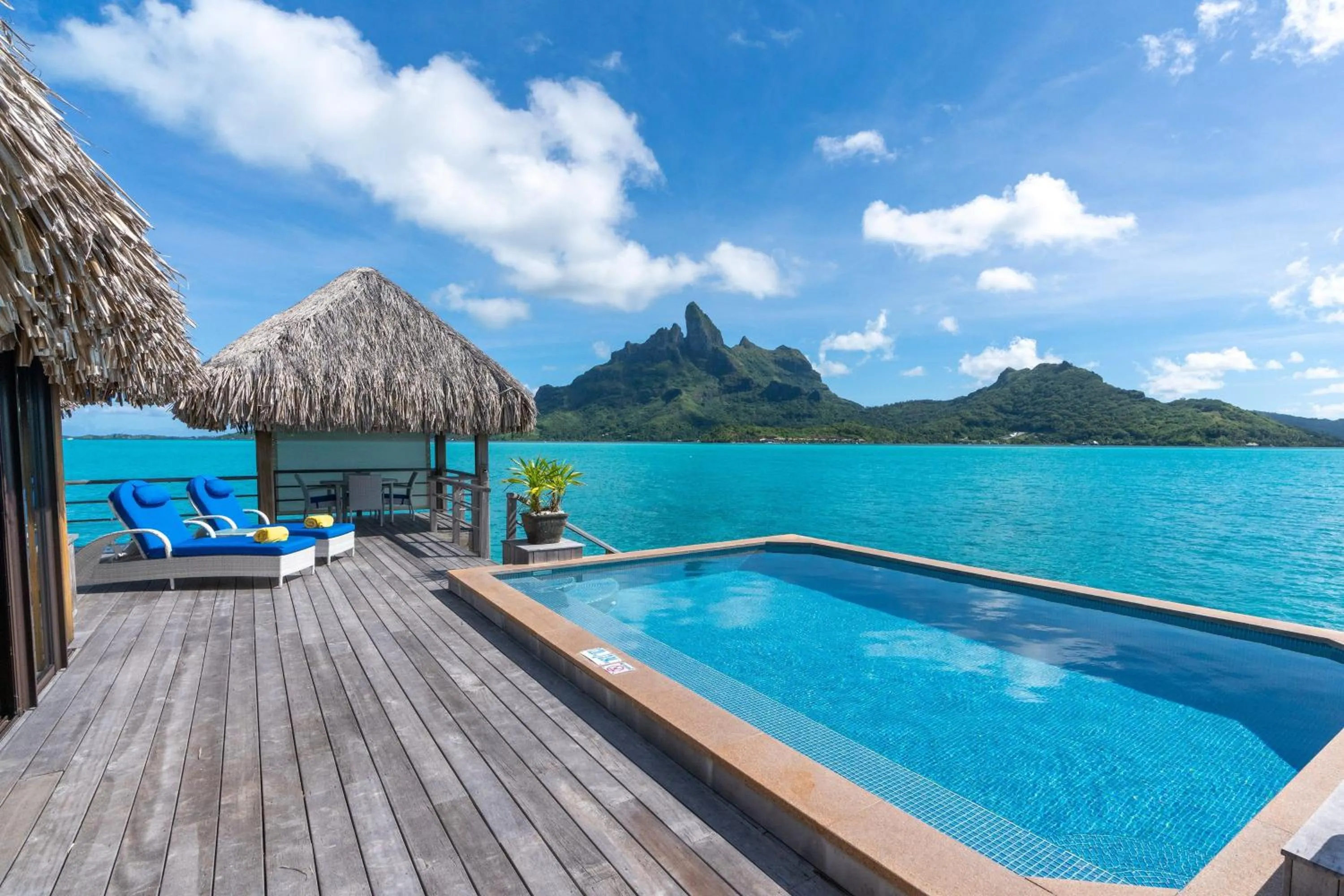Swimming pool in The St. Regis Bora Bora Resort