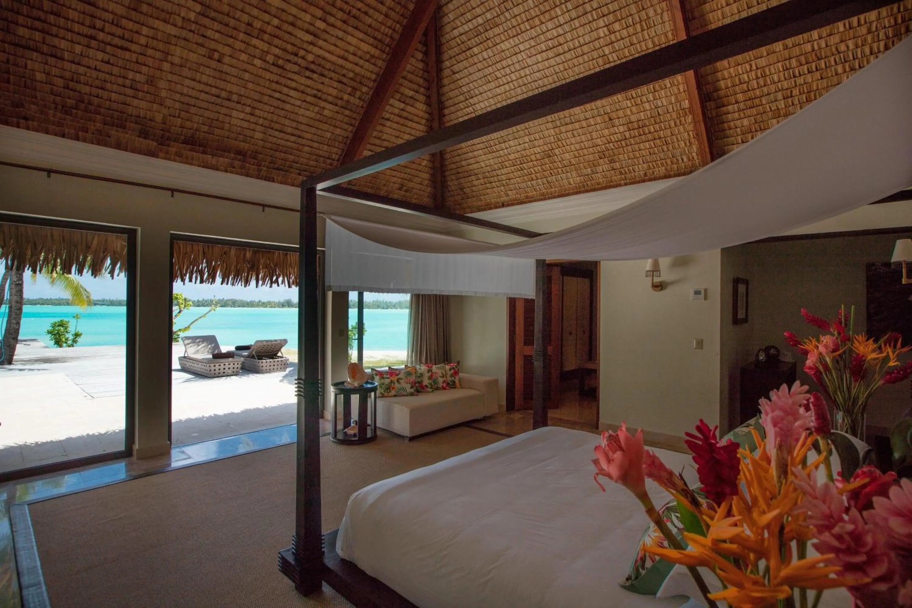 Bedroom, Bed in The St. Regis Bora Bora Resort