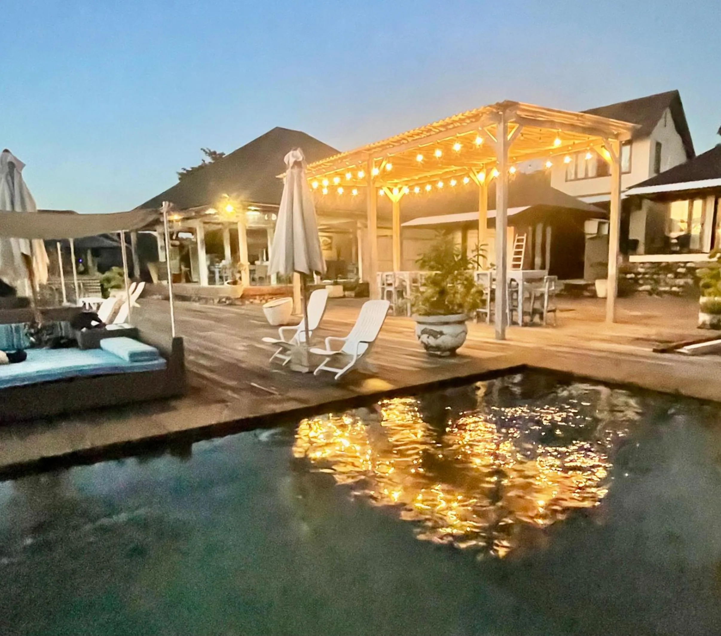 Property building in The Palms Ceningan Hotel