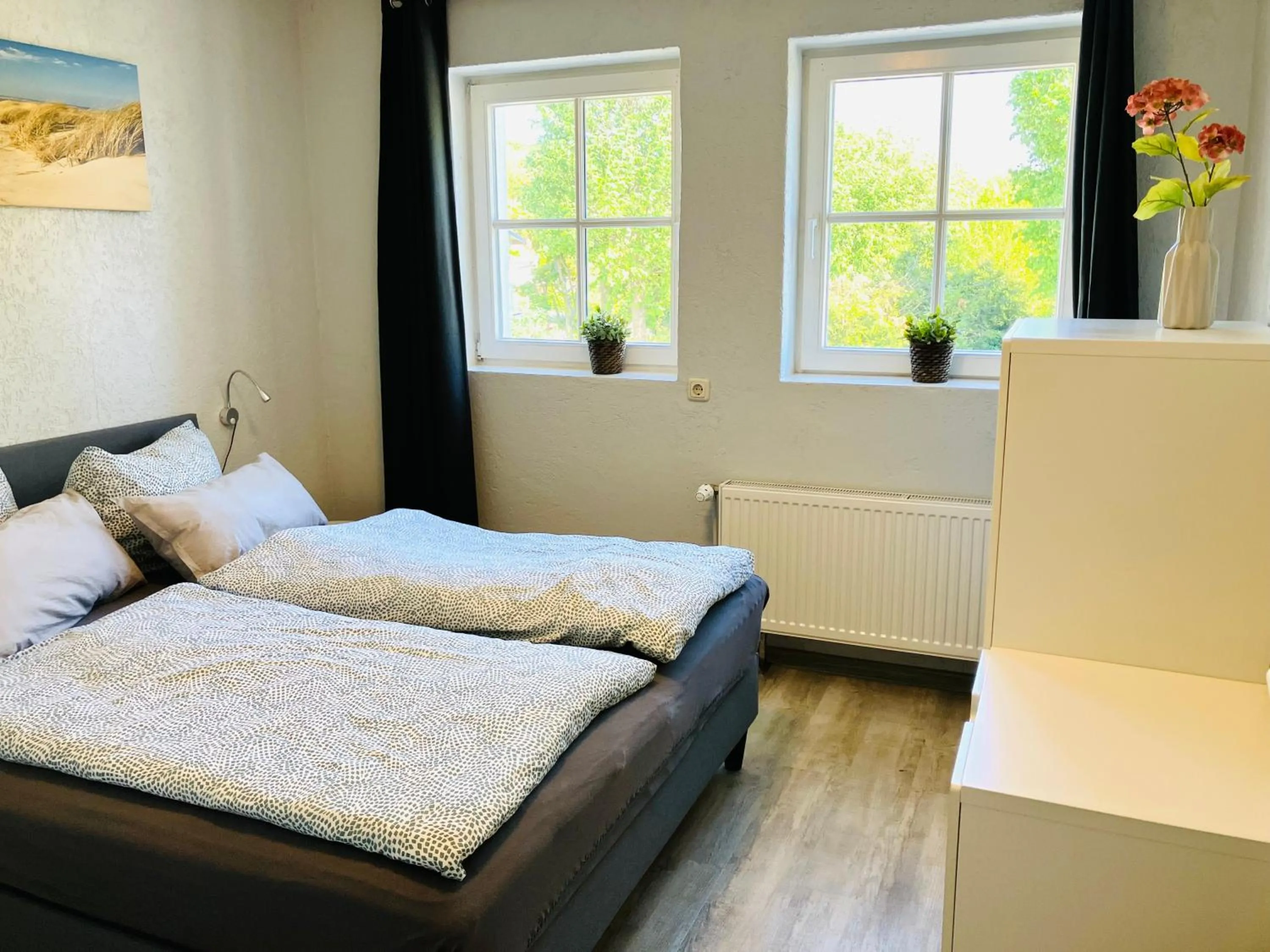 Bed in Haus Ferienglück Sauna im Haus