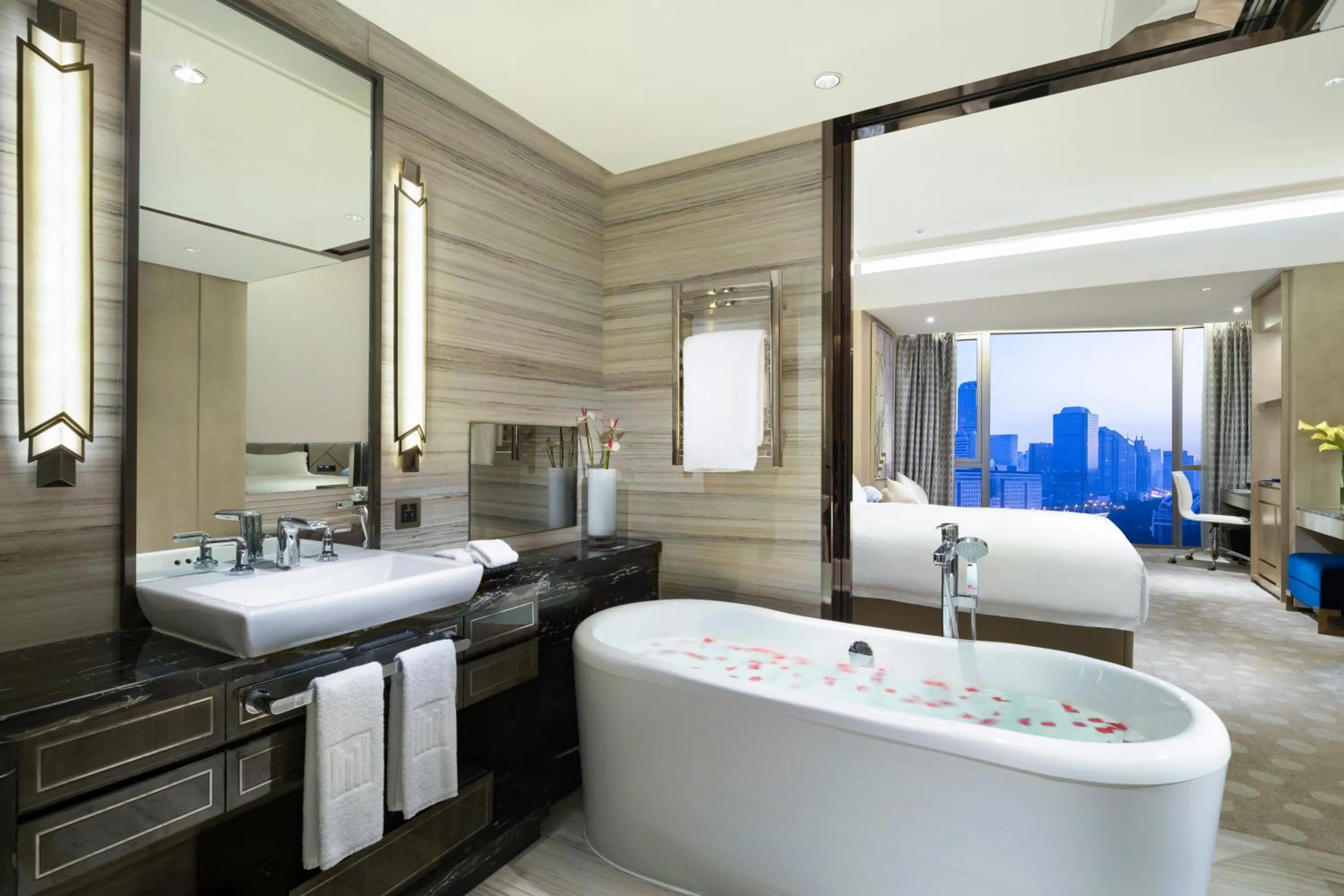 Bathroom in Grand Millennium Shanghai HongQiao
