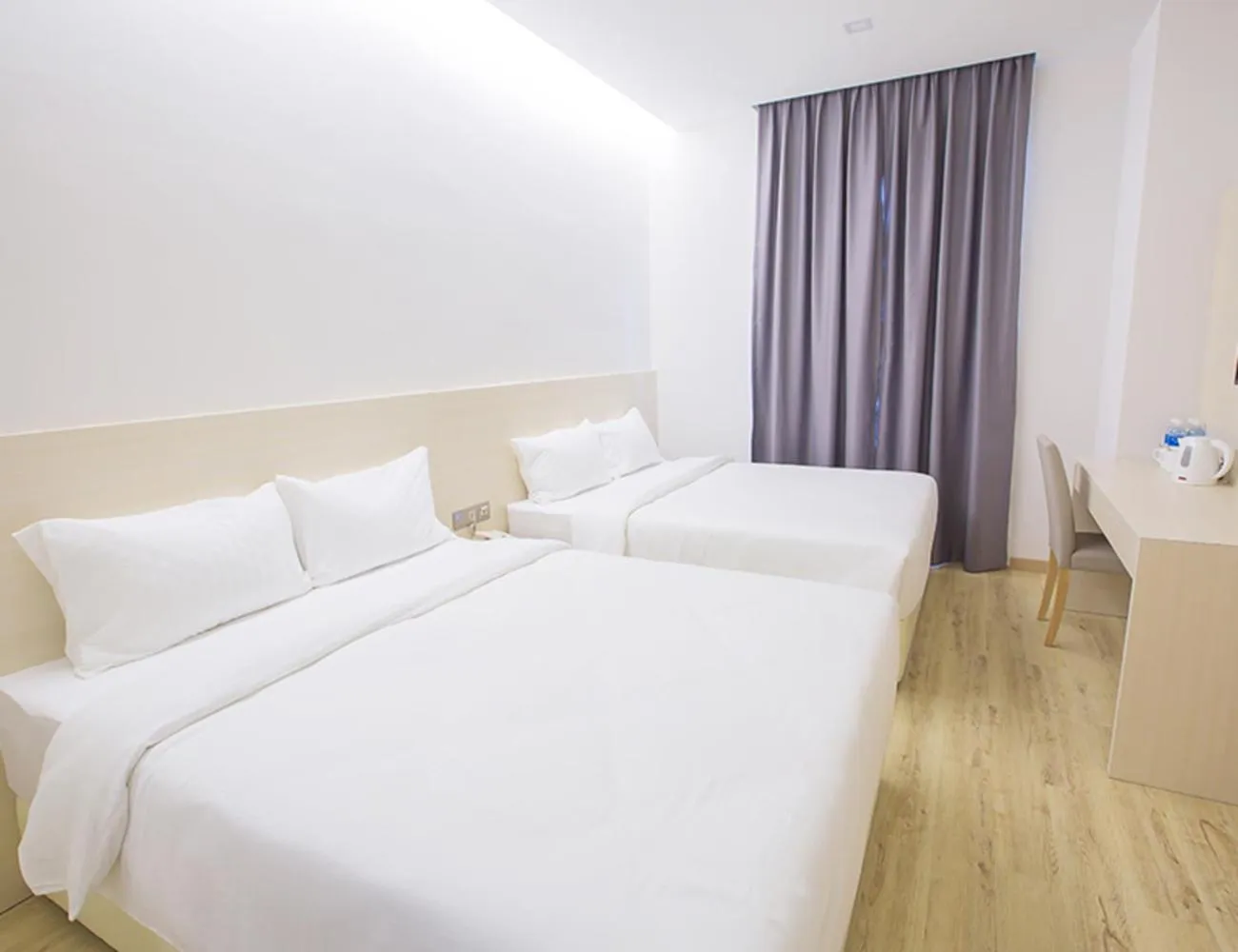 Bed in Minimalist Hotel