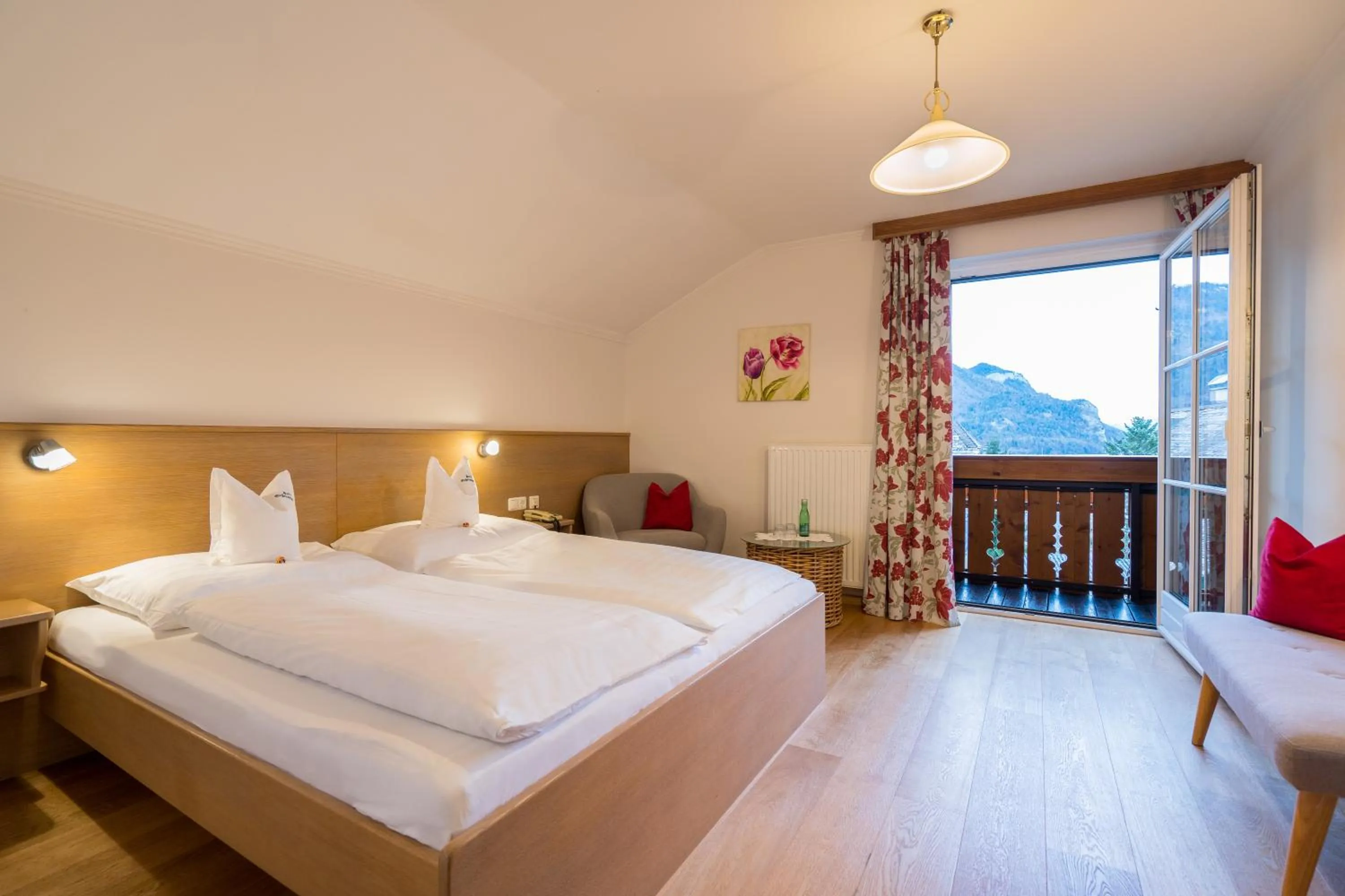 Balcony/Terrace, Bed in Hotel-Garni Schernthaner