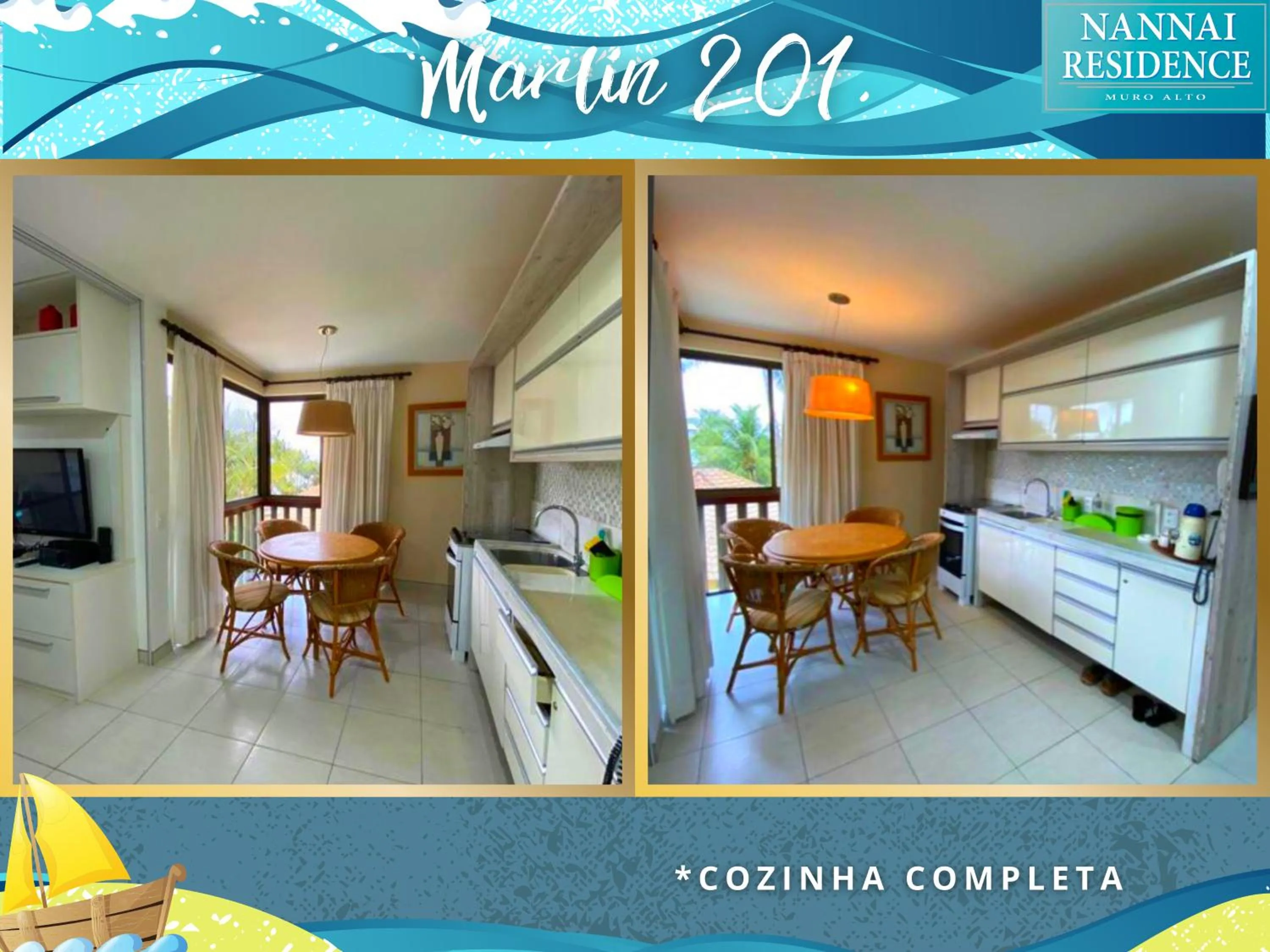 kitchen in NANNAI RESIDENCE VISTA MAR Muro alto