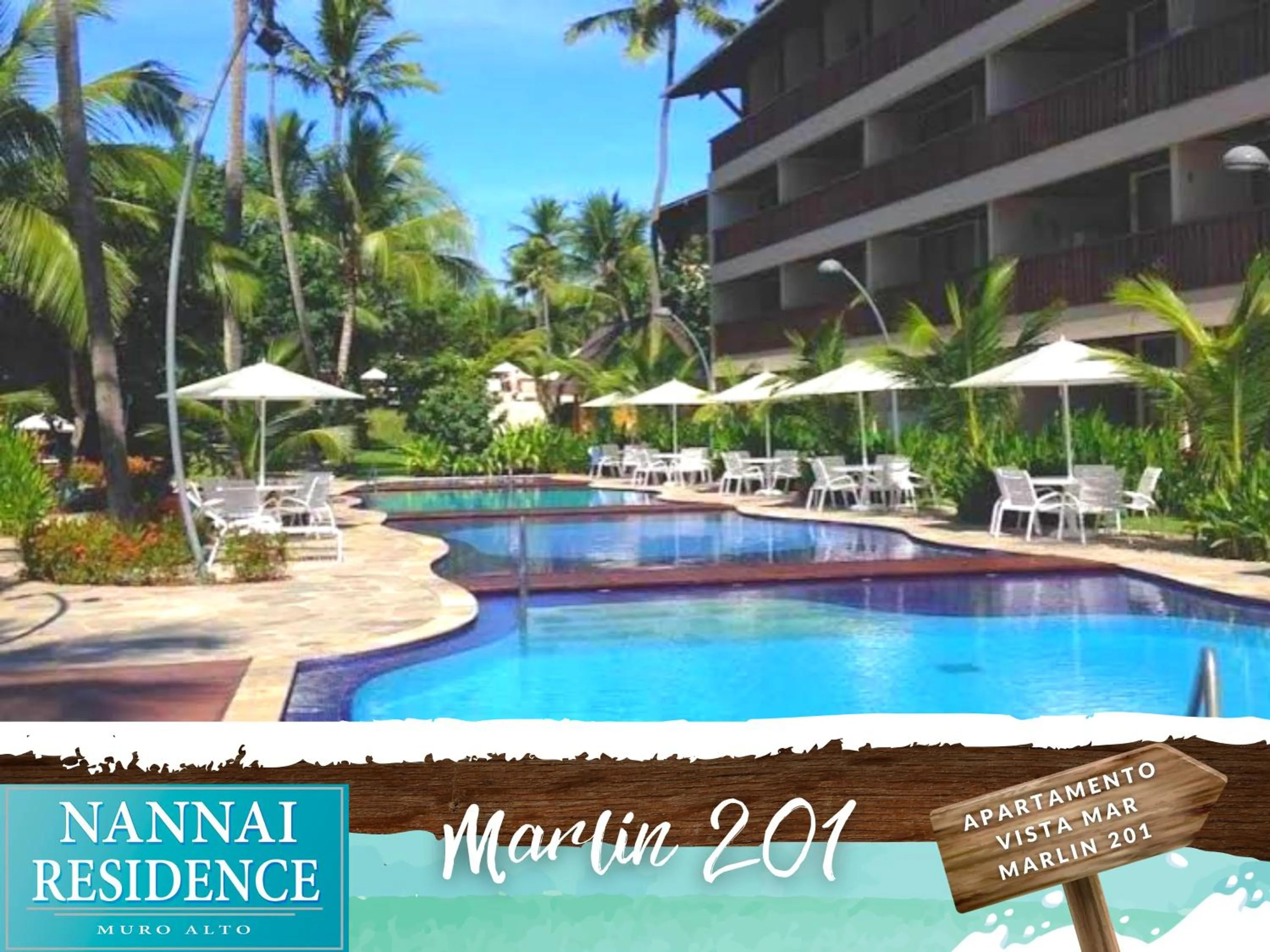 Swimming pool in NANNAI RESIDENCE VISTA MAR Muro alto