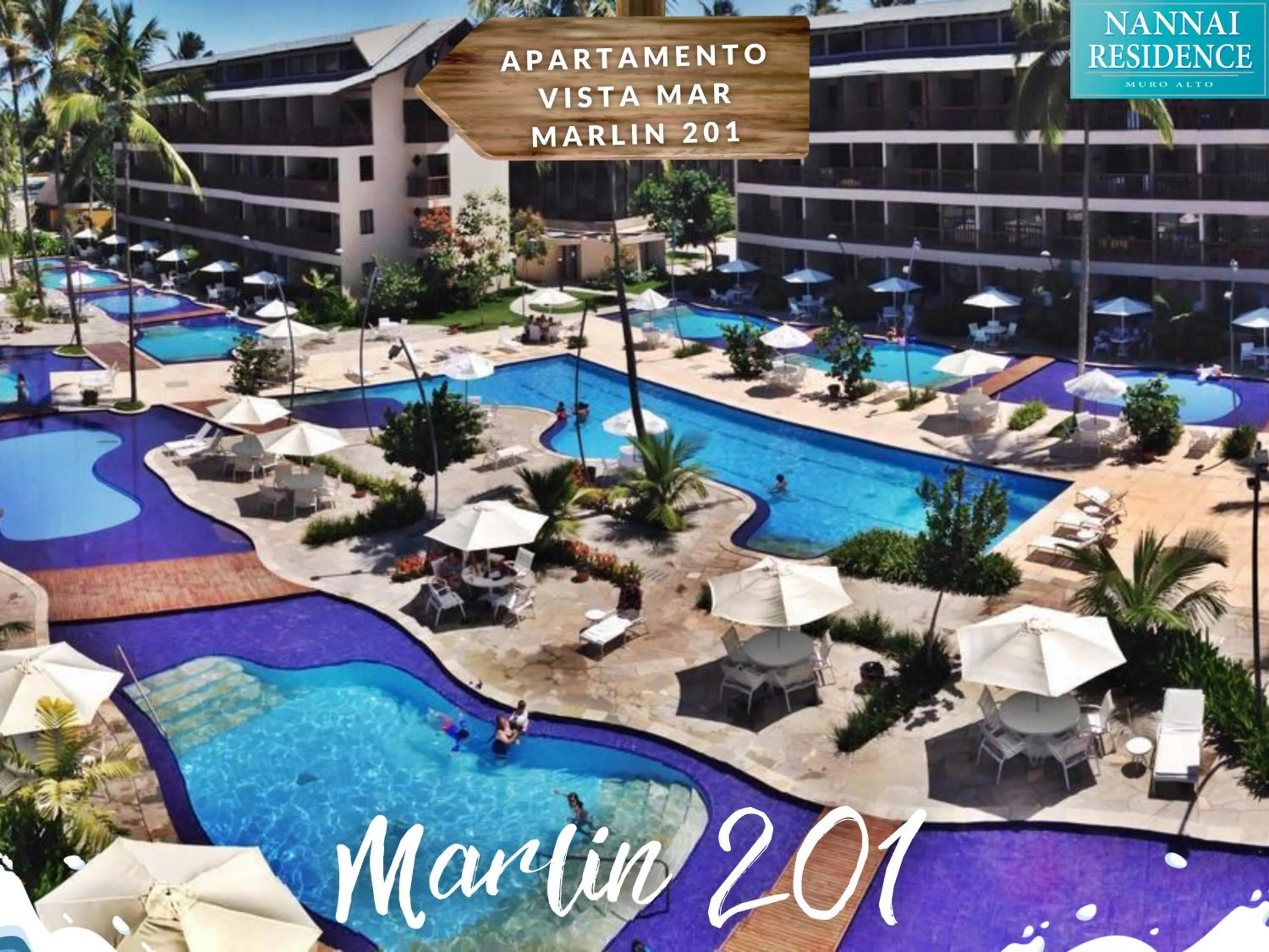 Swimming pool in NANNAI RESIDENCE VISTA MAR Muro alto