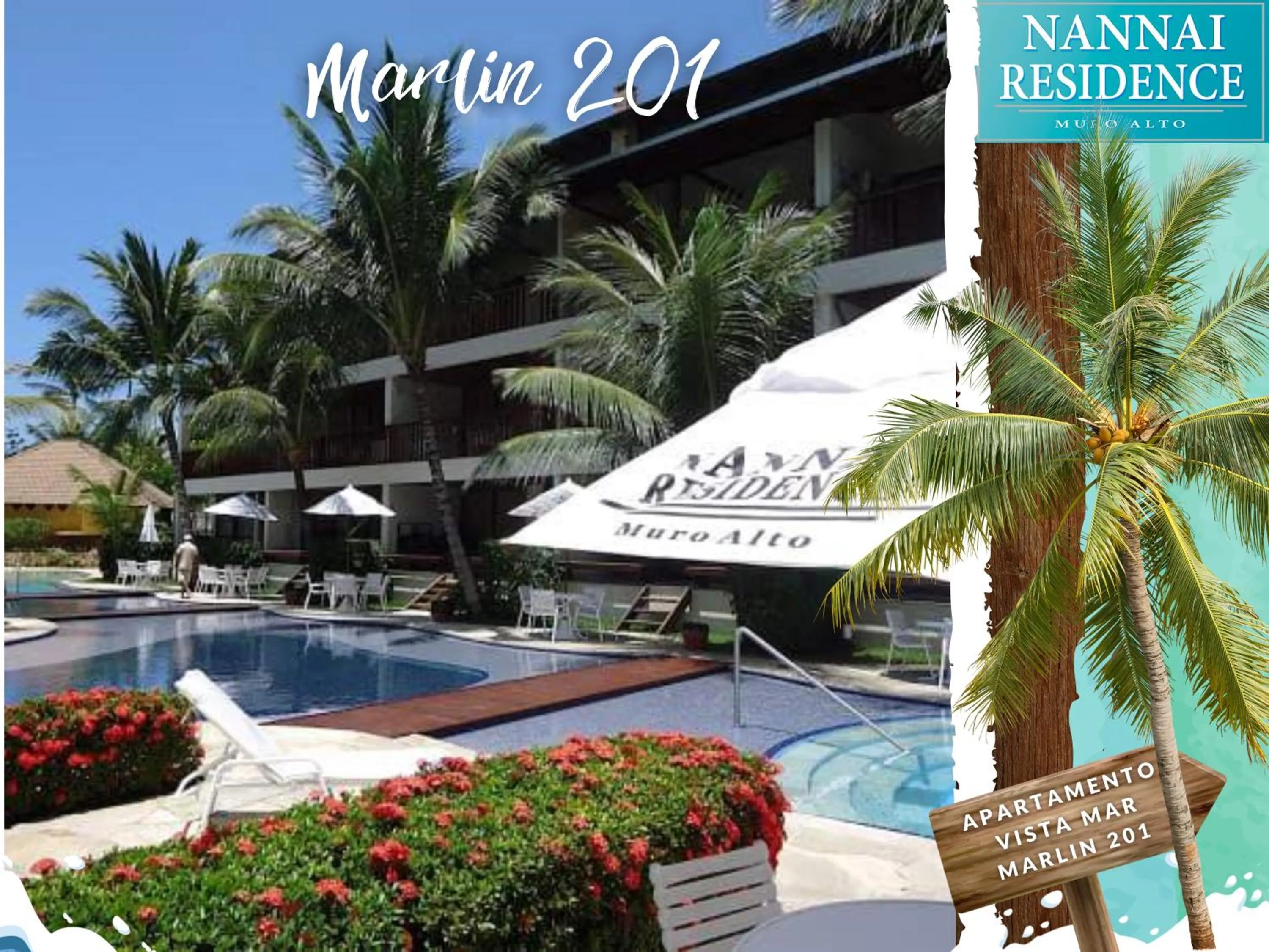 Swimming pool in NANNAI RESIDENCE VISTA MAR Muro alto