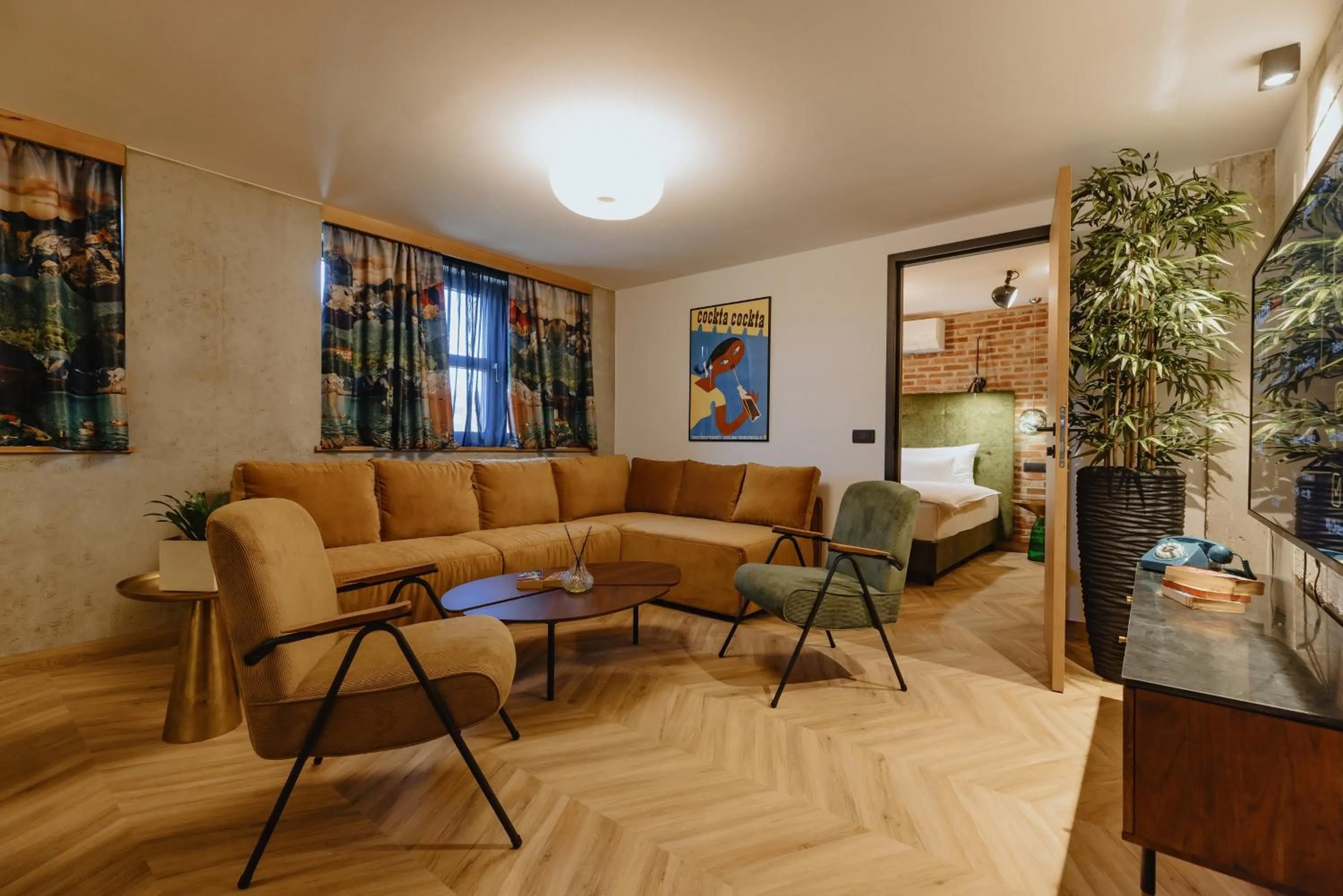 Living room in ONE66 Hotel