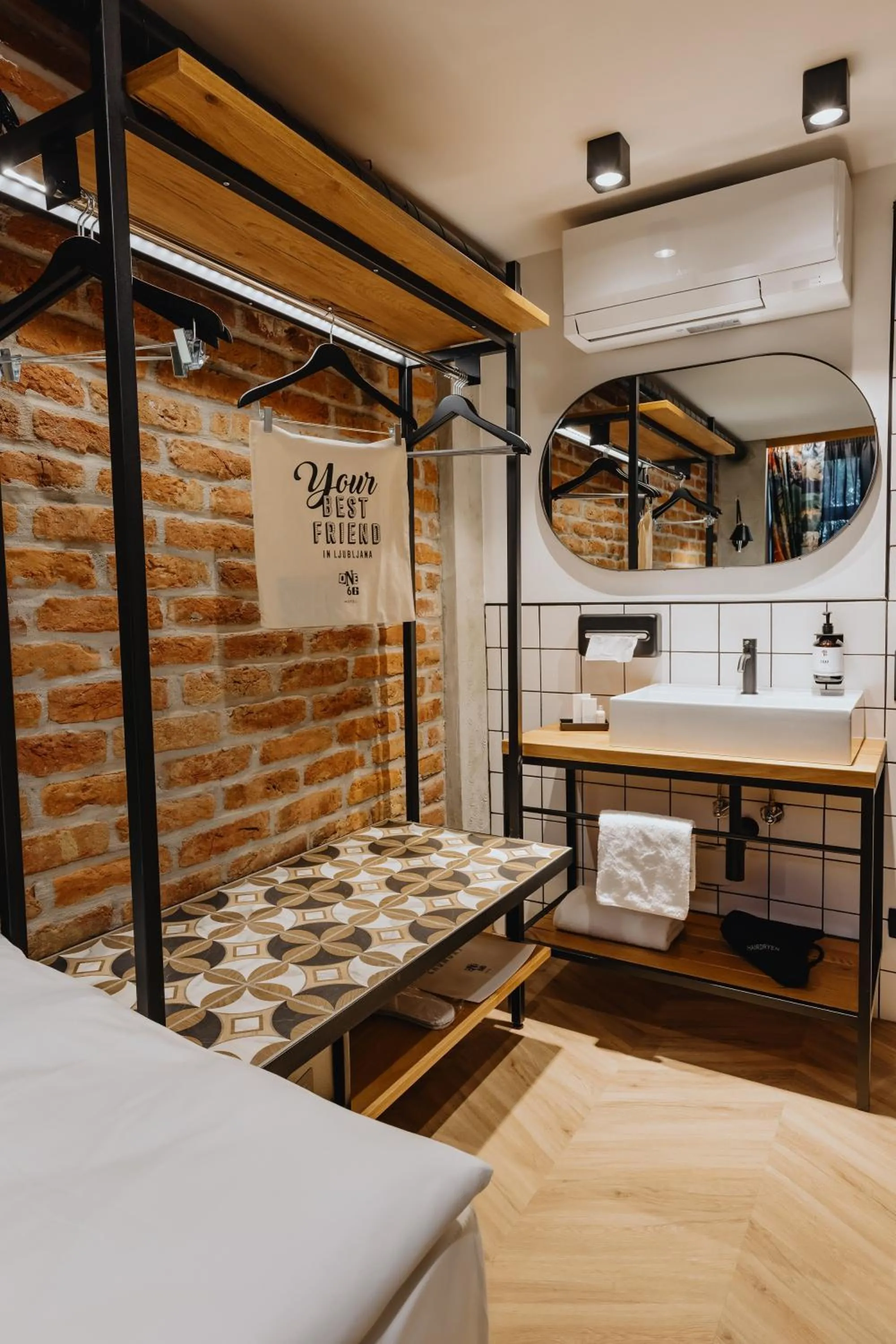 Bedroom in ONE66 Hotel