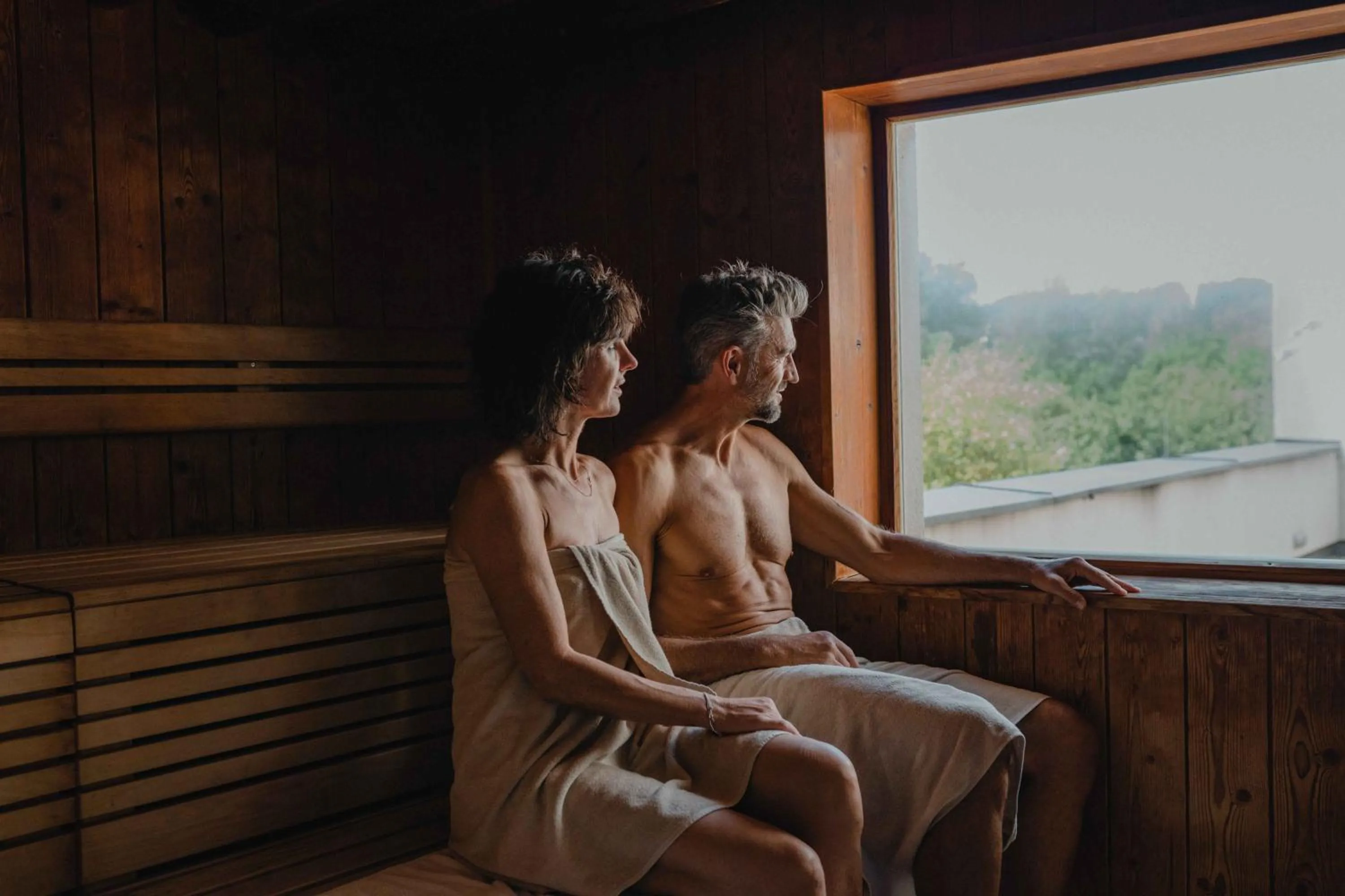 Sauna in Garten-Hotel Ochensberger