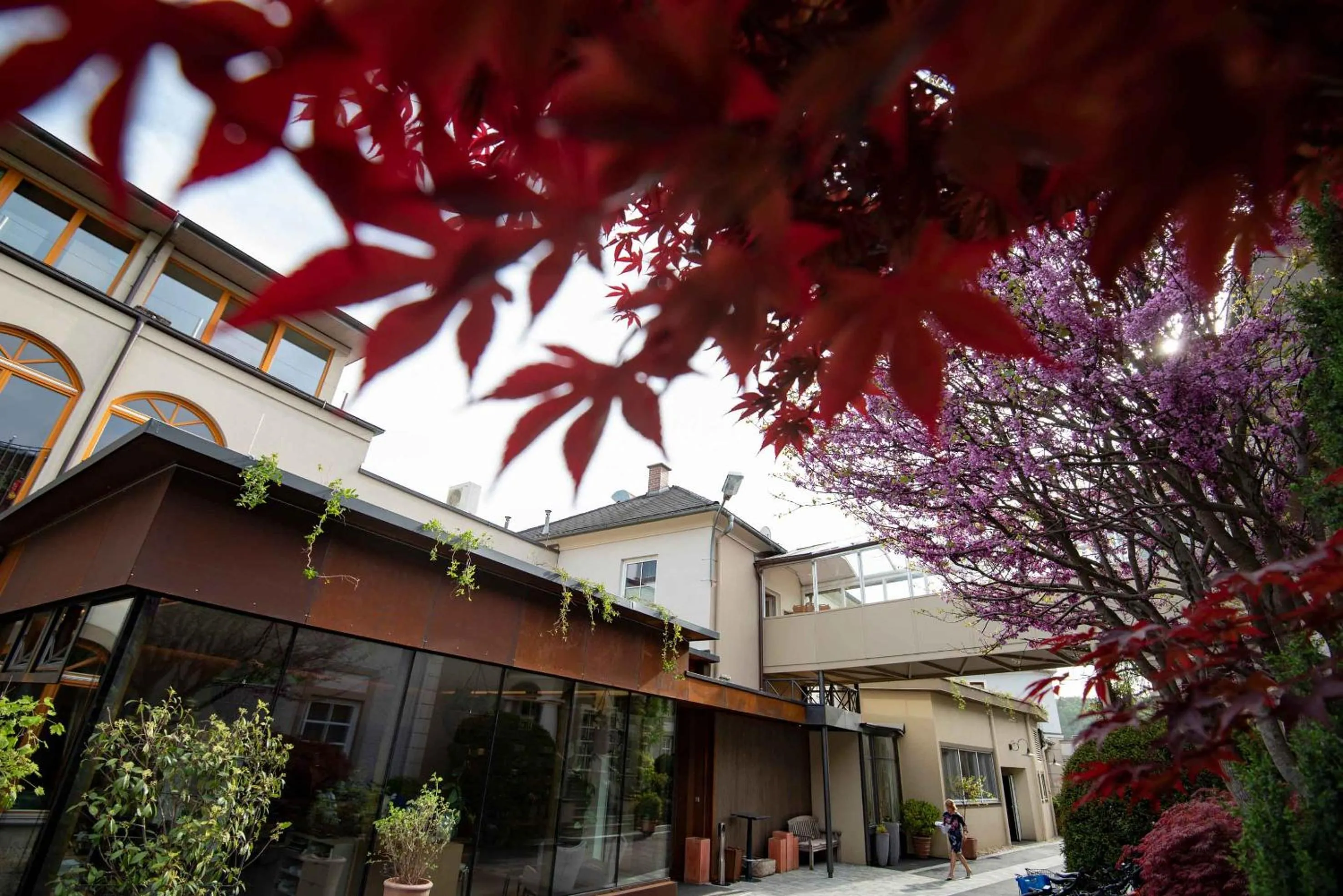 Patio in Garten-Hotel Ochensberger