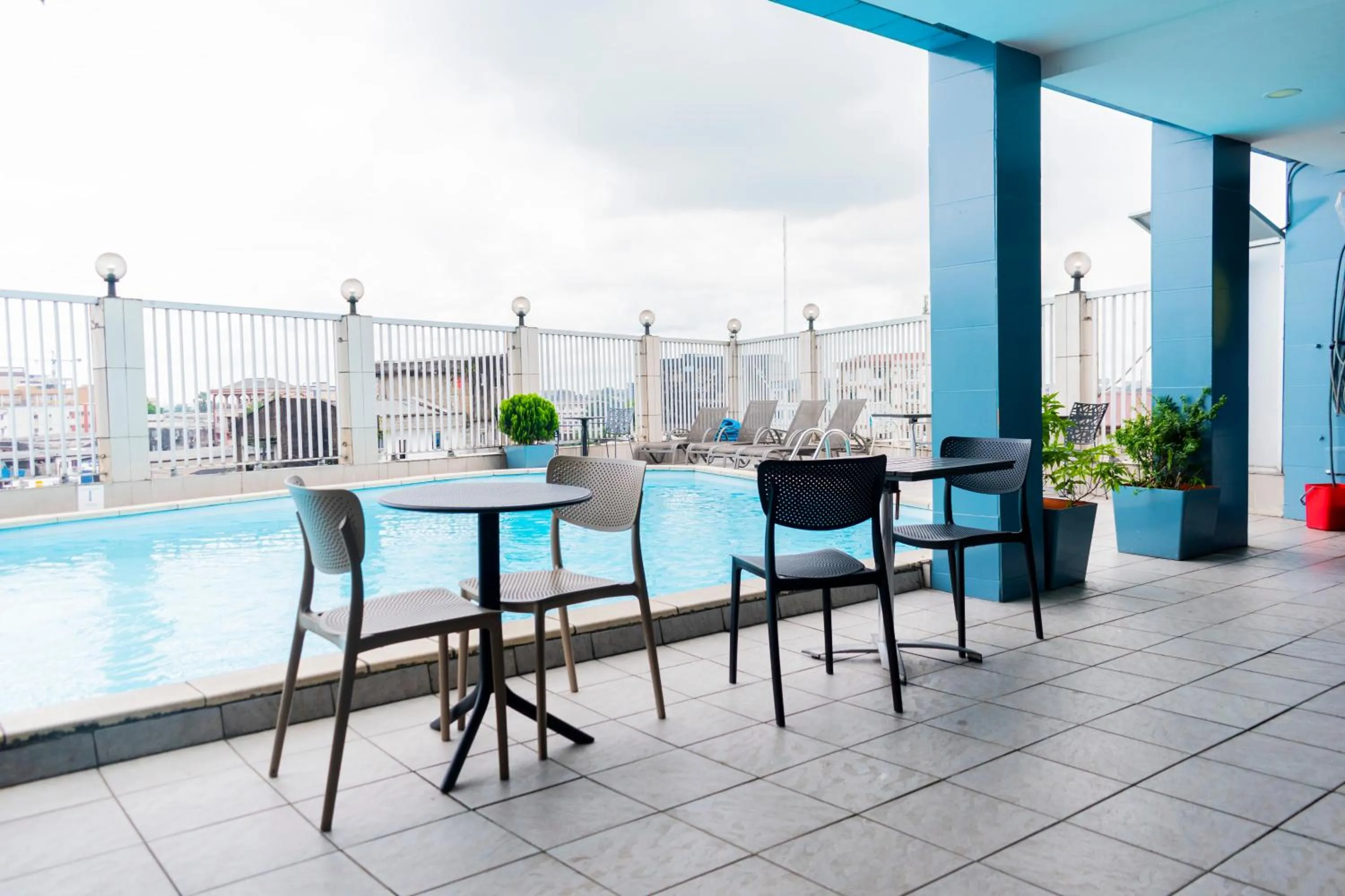 Patio in Bano Palace Hotel