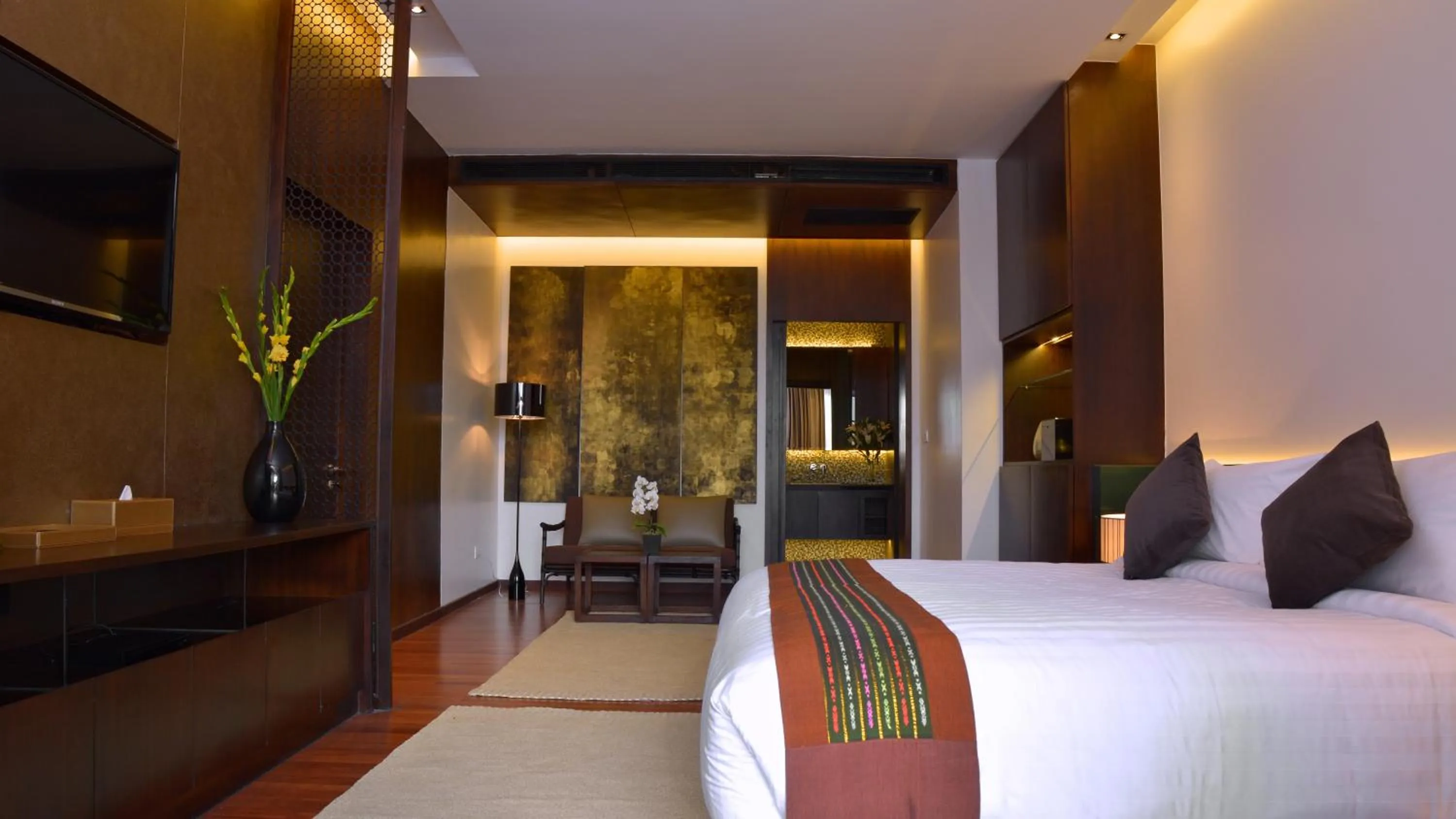 Bed in Emerald Palace Hotel