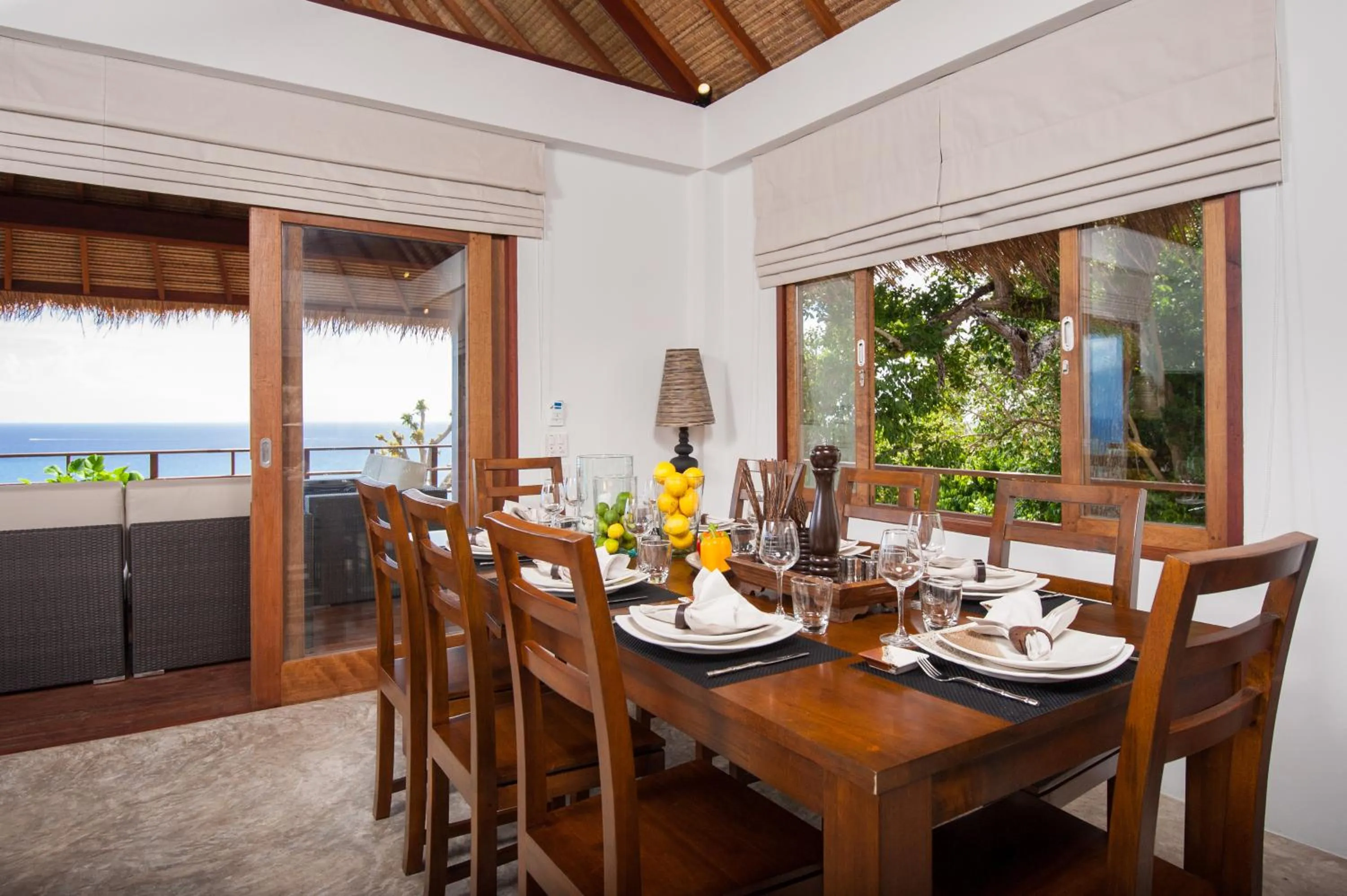 Dining area in Cape Shark Villas