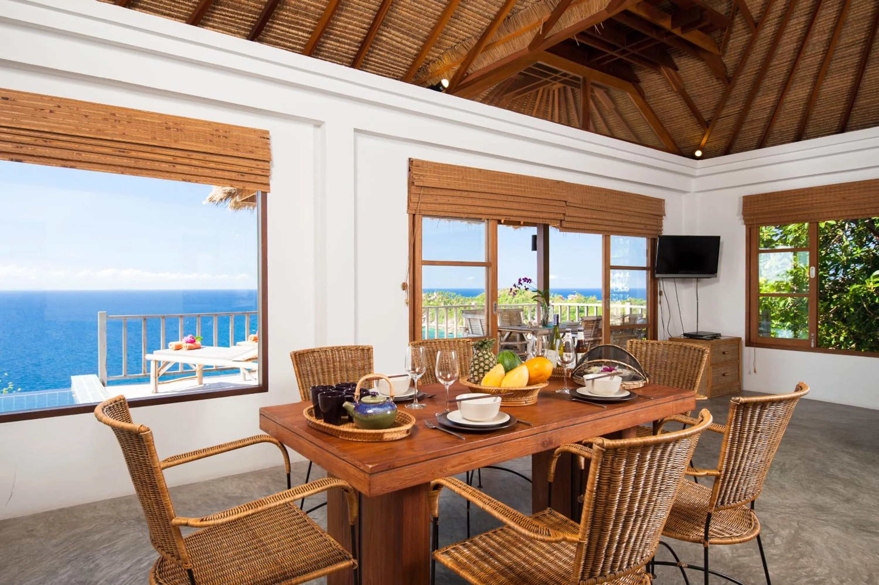 Dining area in Cape Shark Villas
