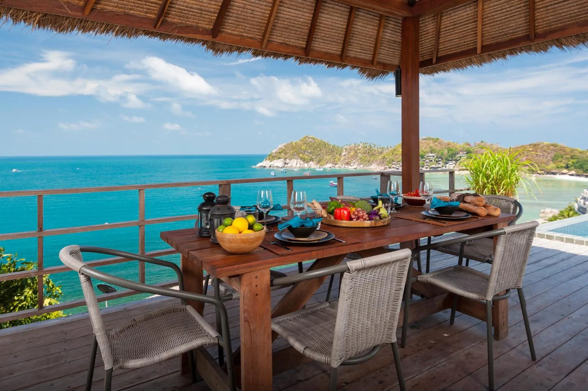 Dining area in Cape Shark Villas