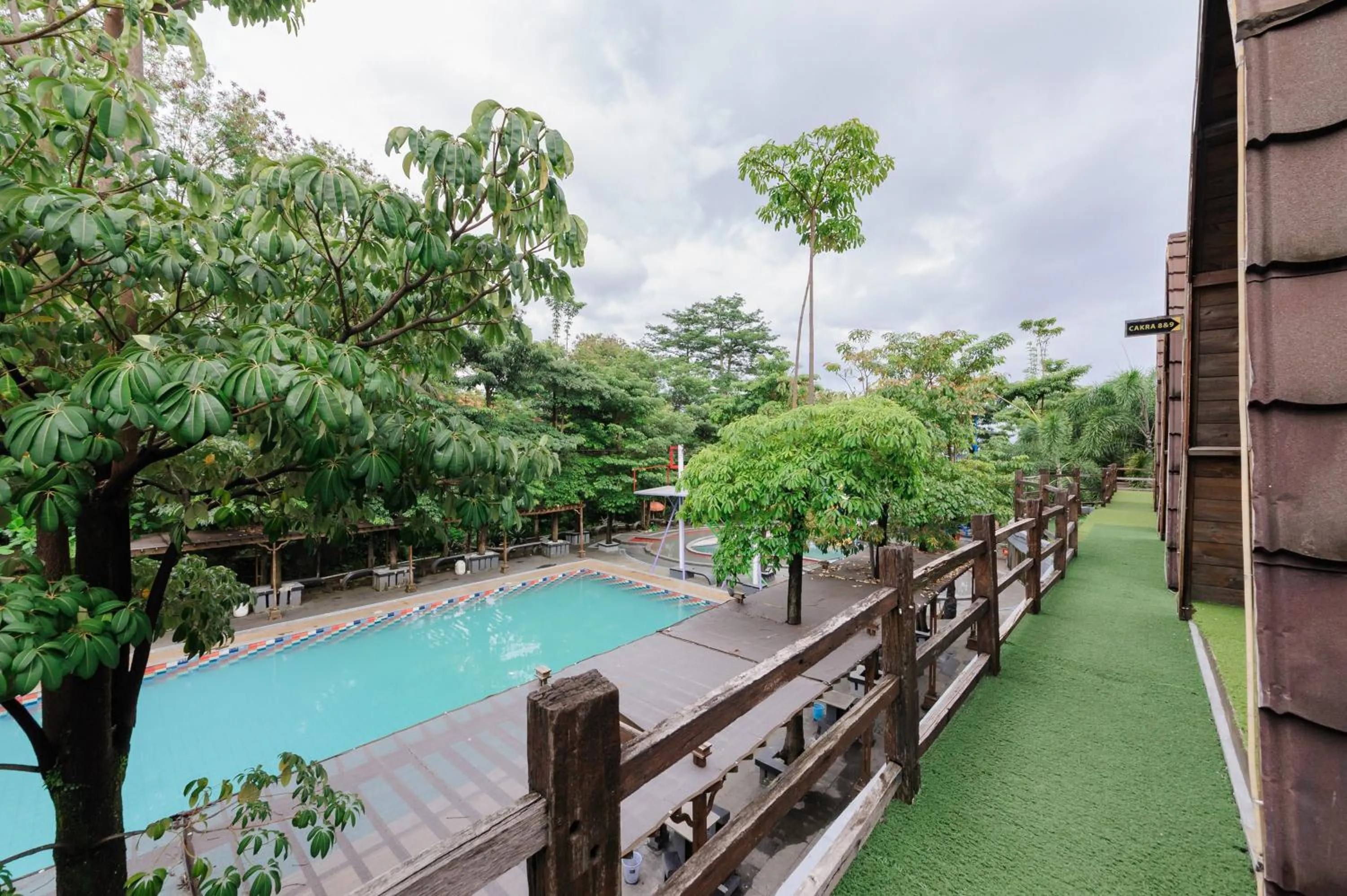 Swimming pool in Urbanview Hotel Cianjur City Park by RedDoorz