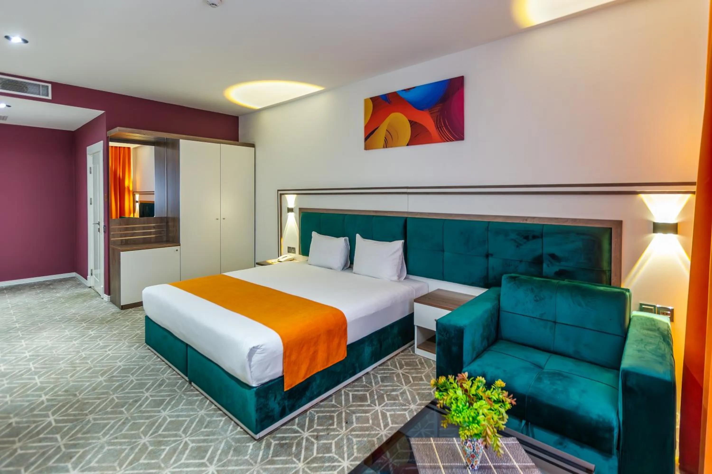 Bed in ALBA HOTEL & SPA