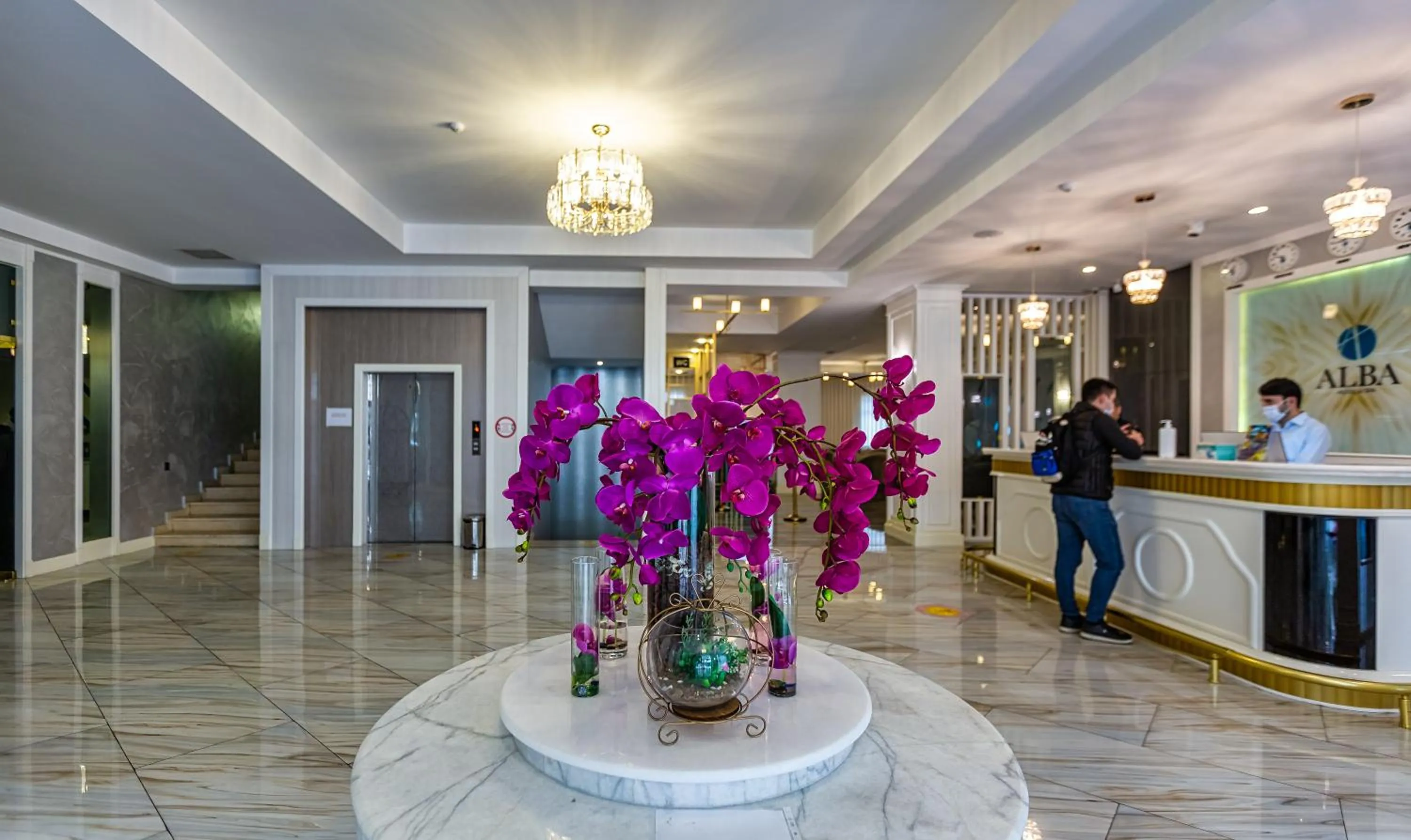 Lobby or reception in ALBA HOTEL & SPA