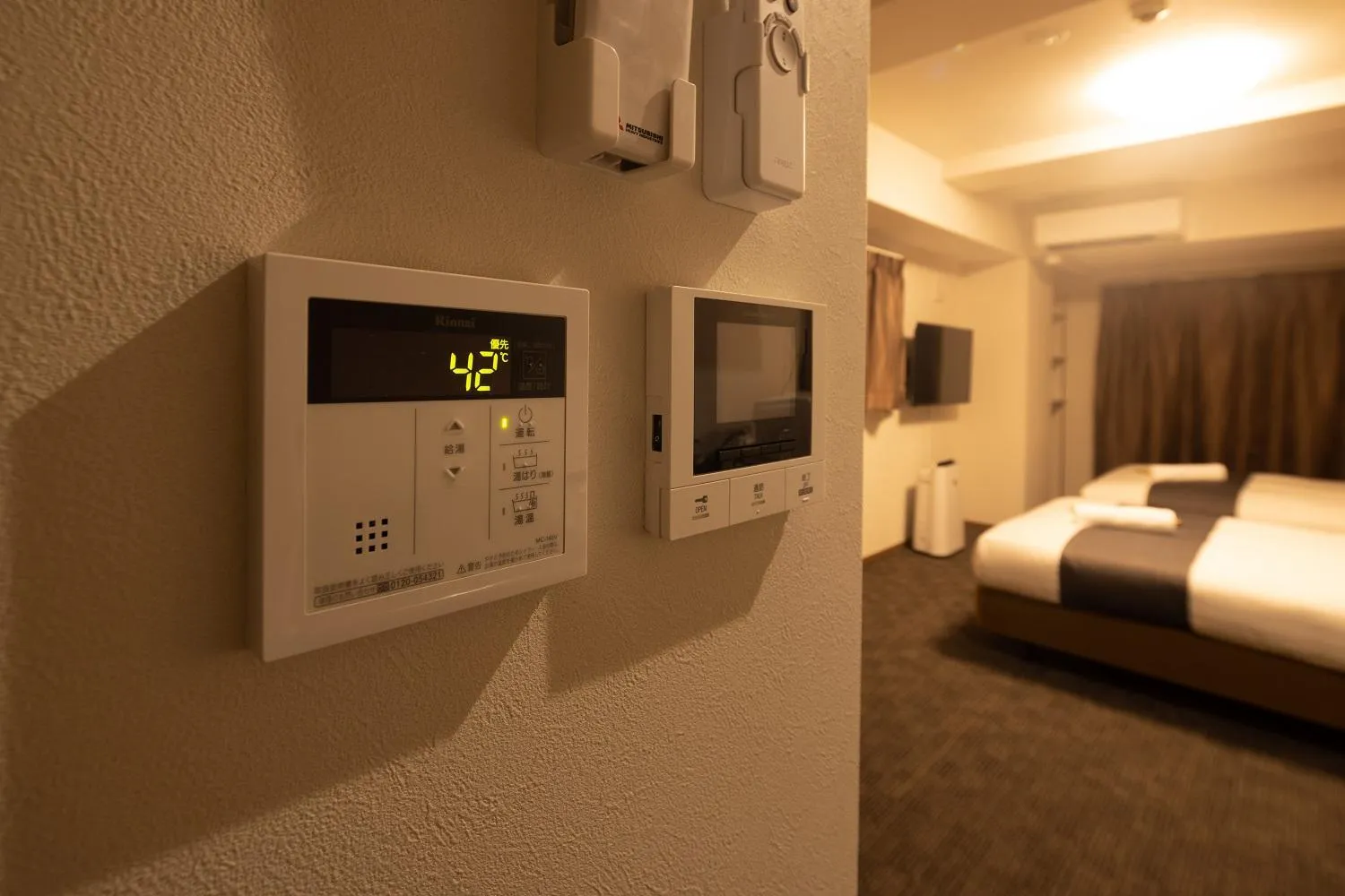 Photo of the whole room, Bed in Coruscant Hotel NagasakiekiⅢ