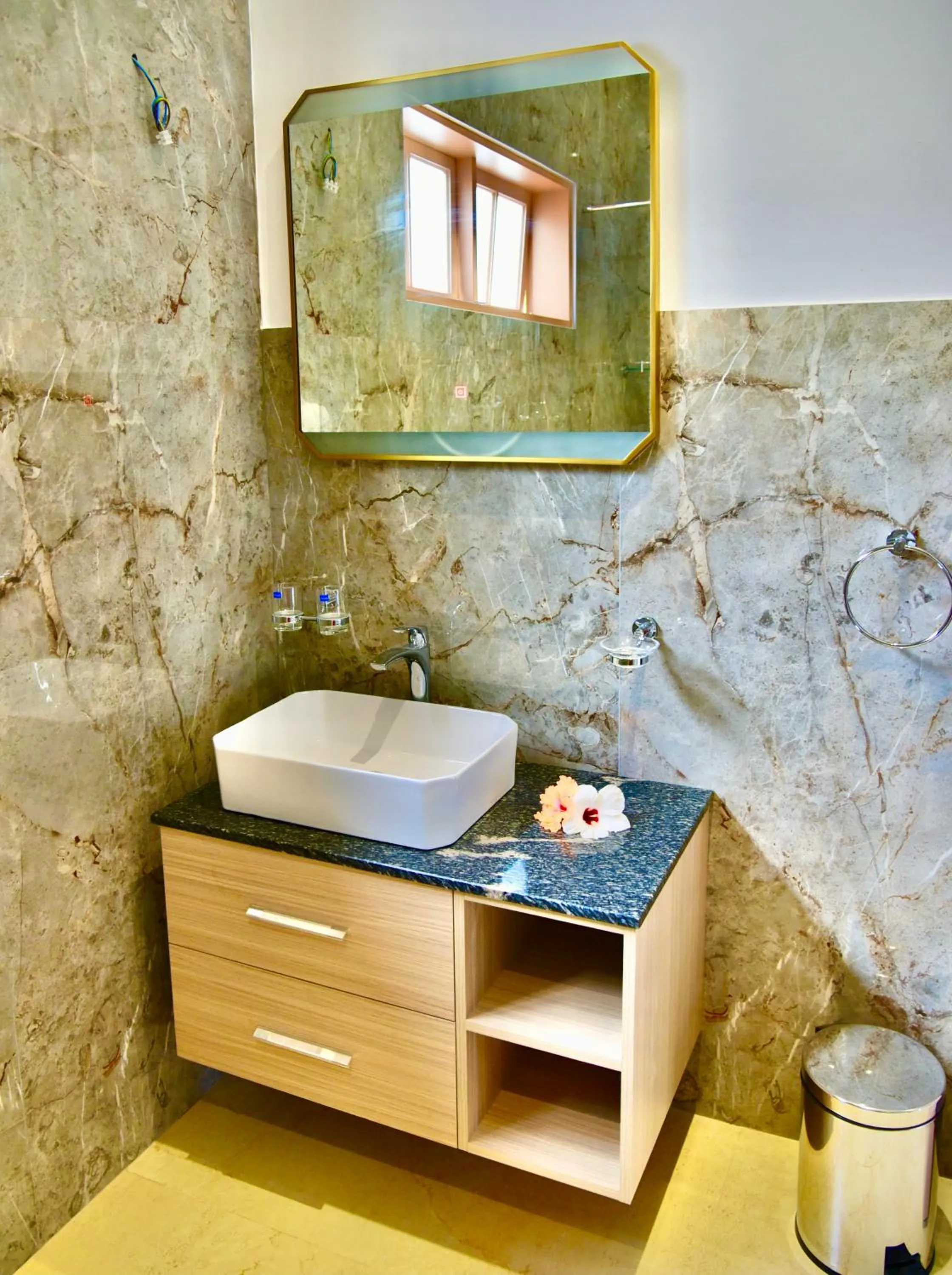 Bathroom in SEA SPLASH SELF CATERING And La Petite Maison