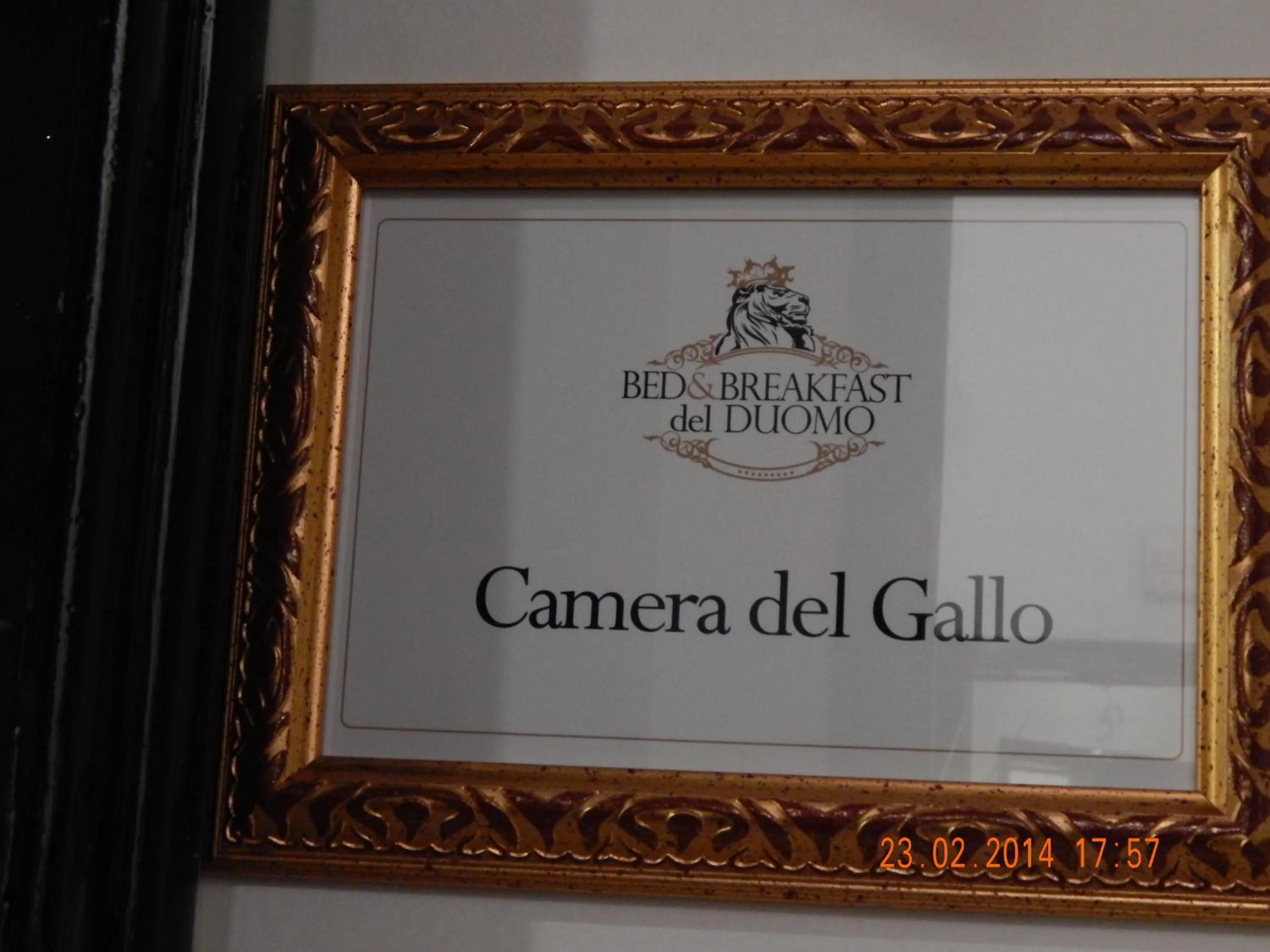 Decorative detail in B&B Del Duomo