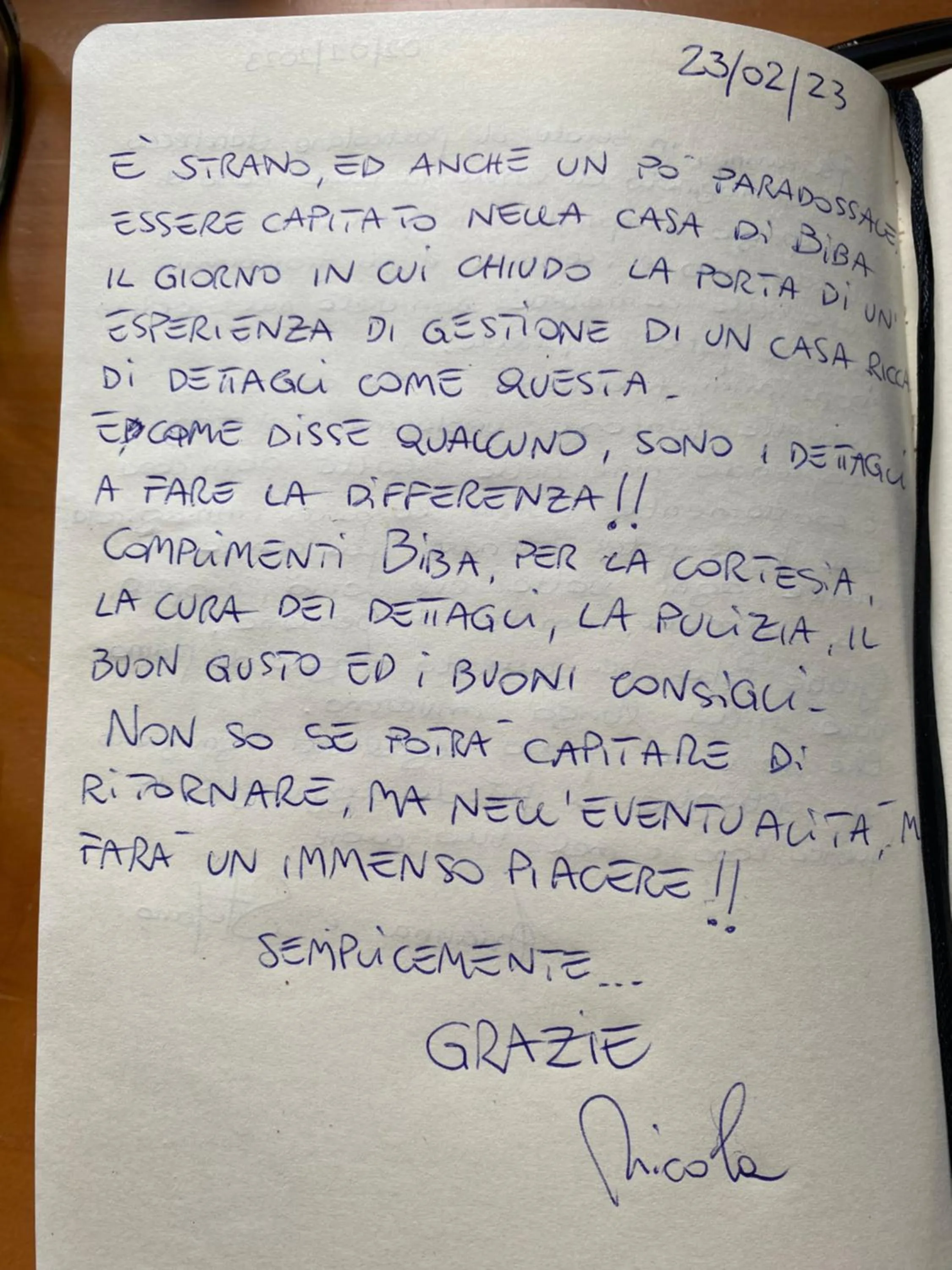 Decorative detail in La Casa di Biba