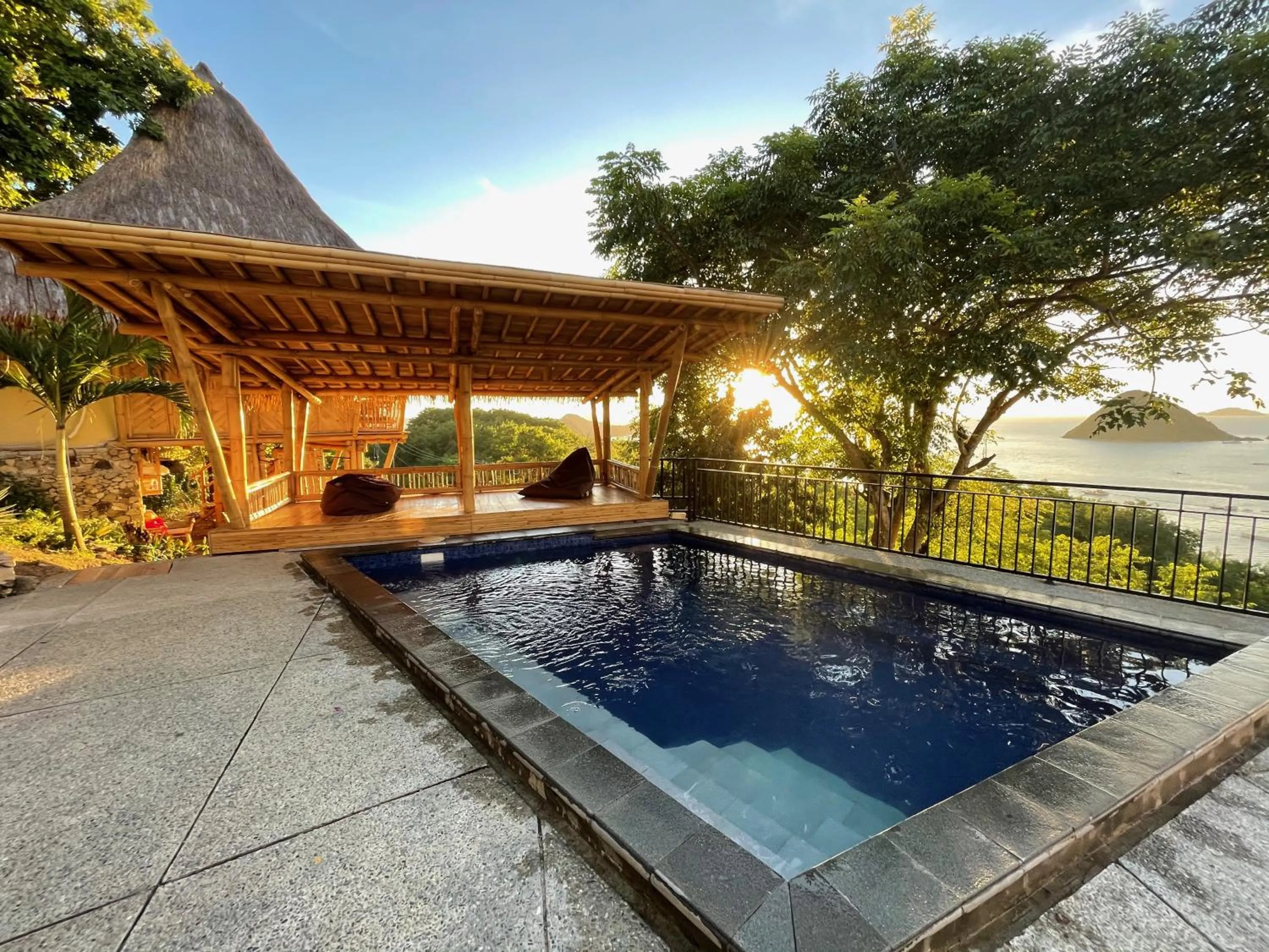 Swimming pool in Elang Hillside Bamboo Villas