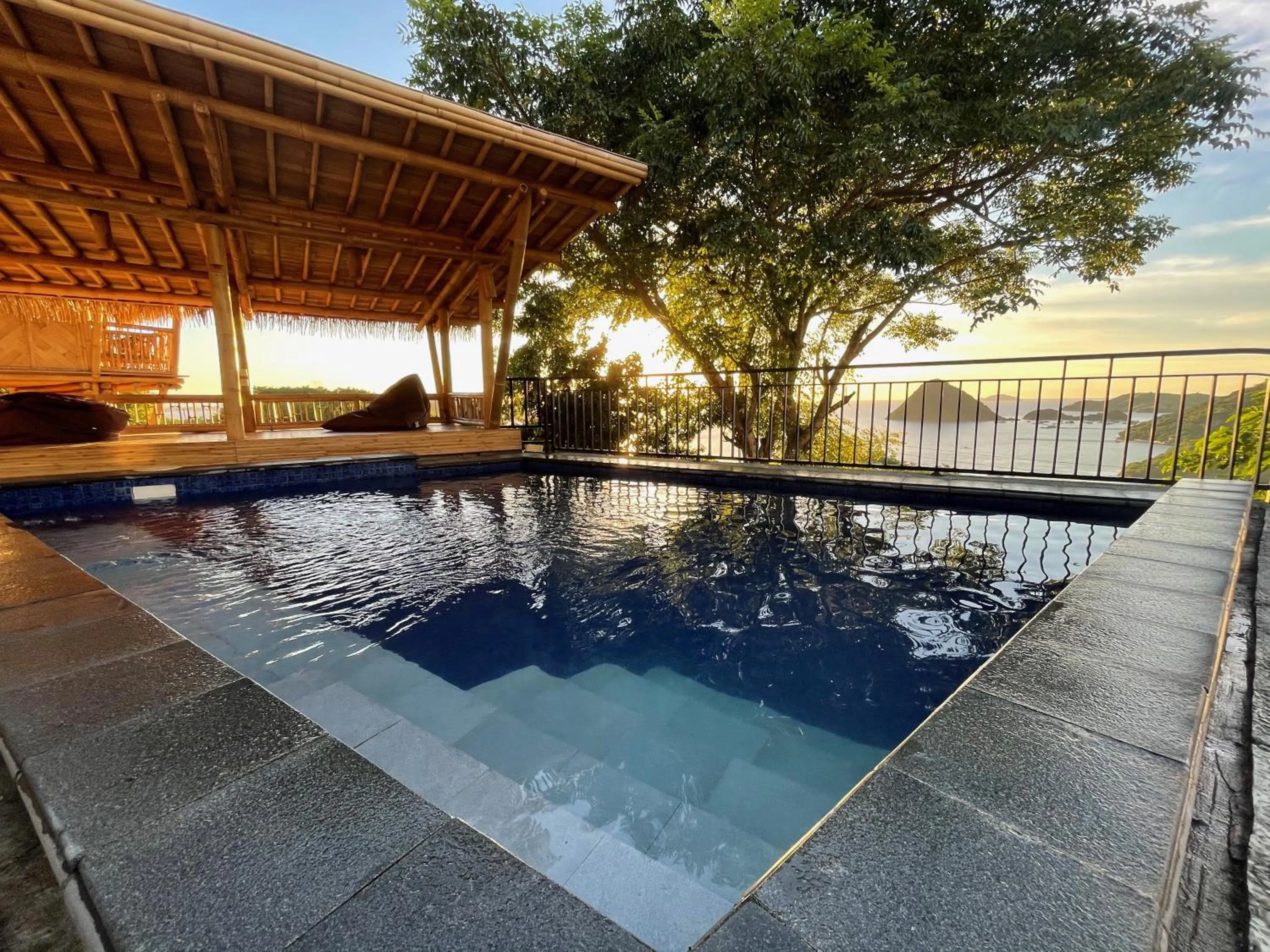 Swimming pool in Elang Hillside Bamboo Villas