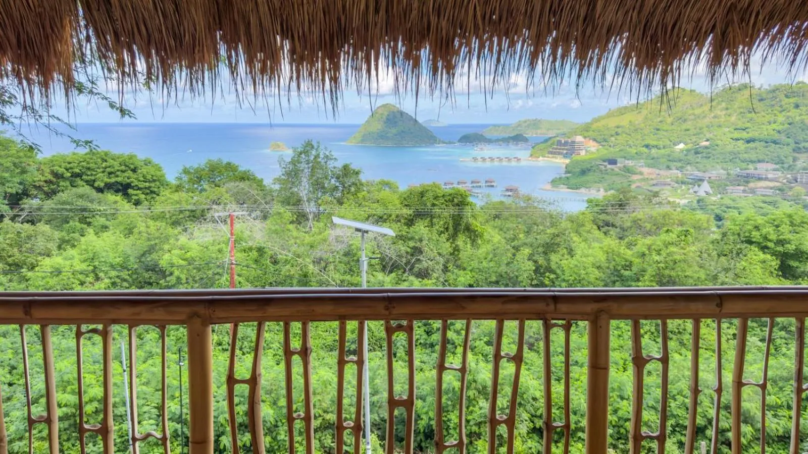 Sea view in Elang Hillside Bamboo Villas