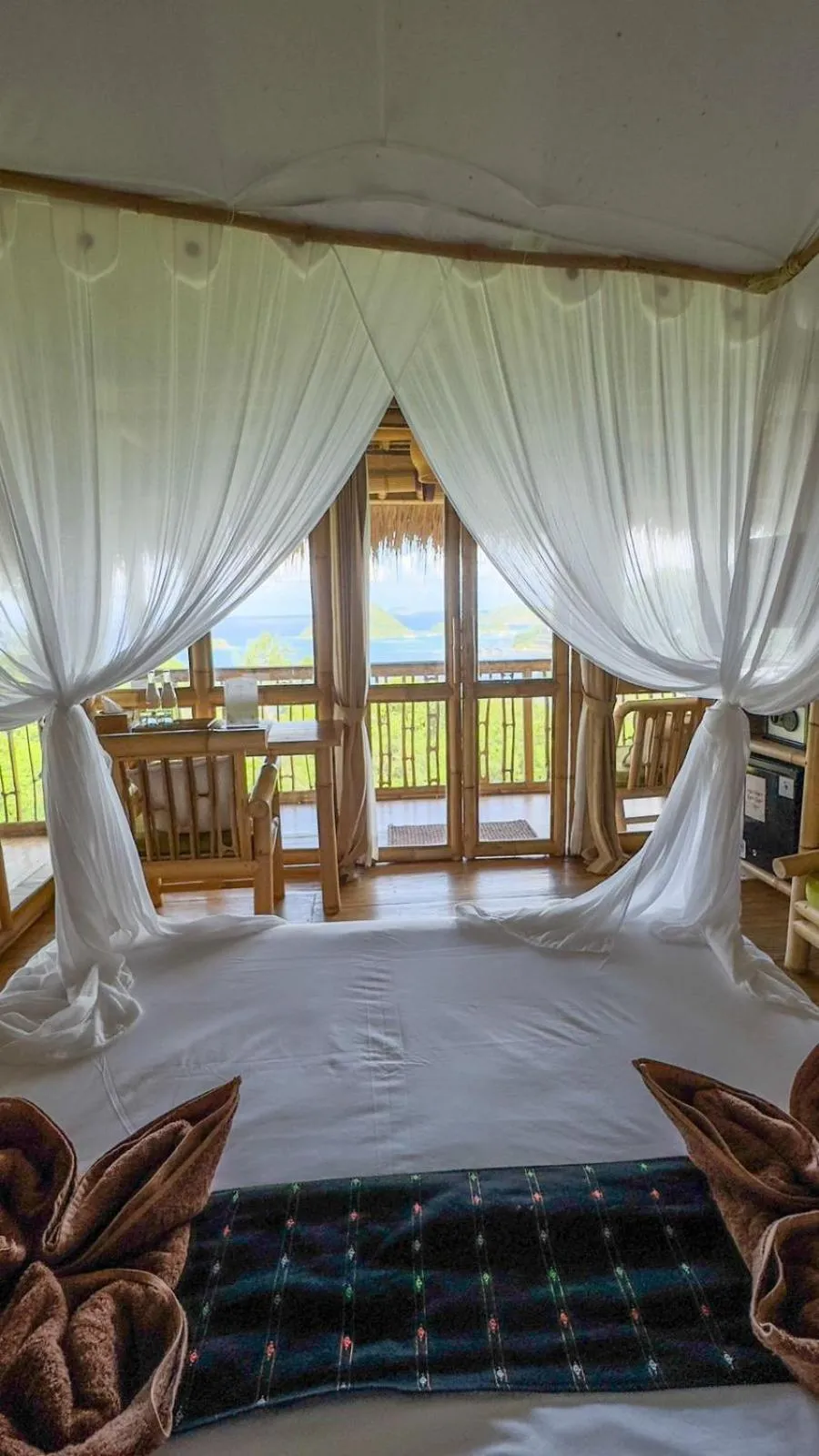 View (from property/room), Bed in Elang Hillside Bamboo Villas