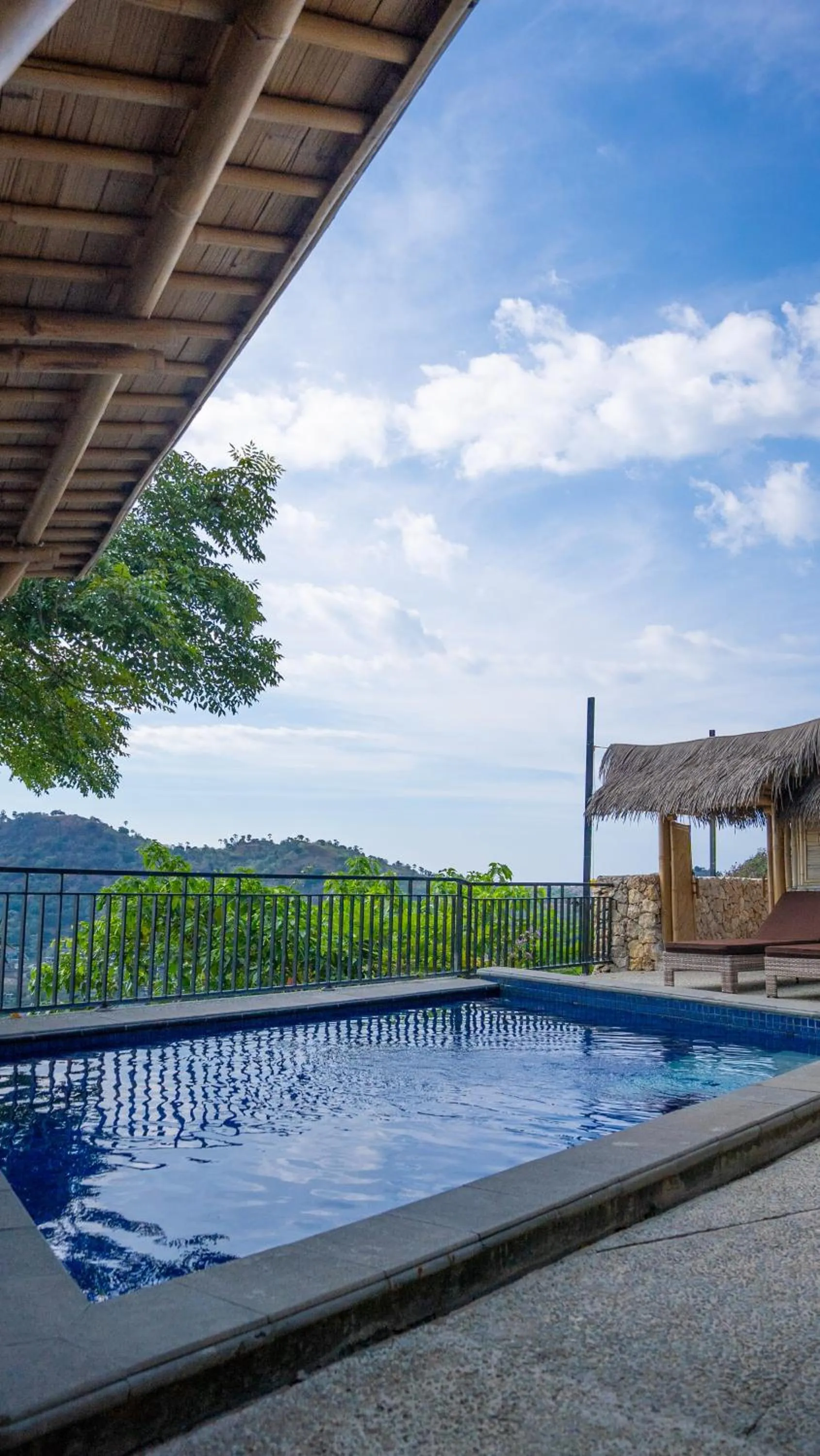 Swimming pool in Elang Hillside Bamboo Villas