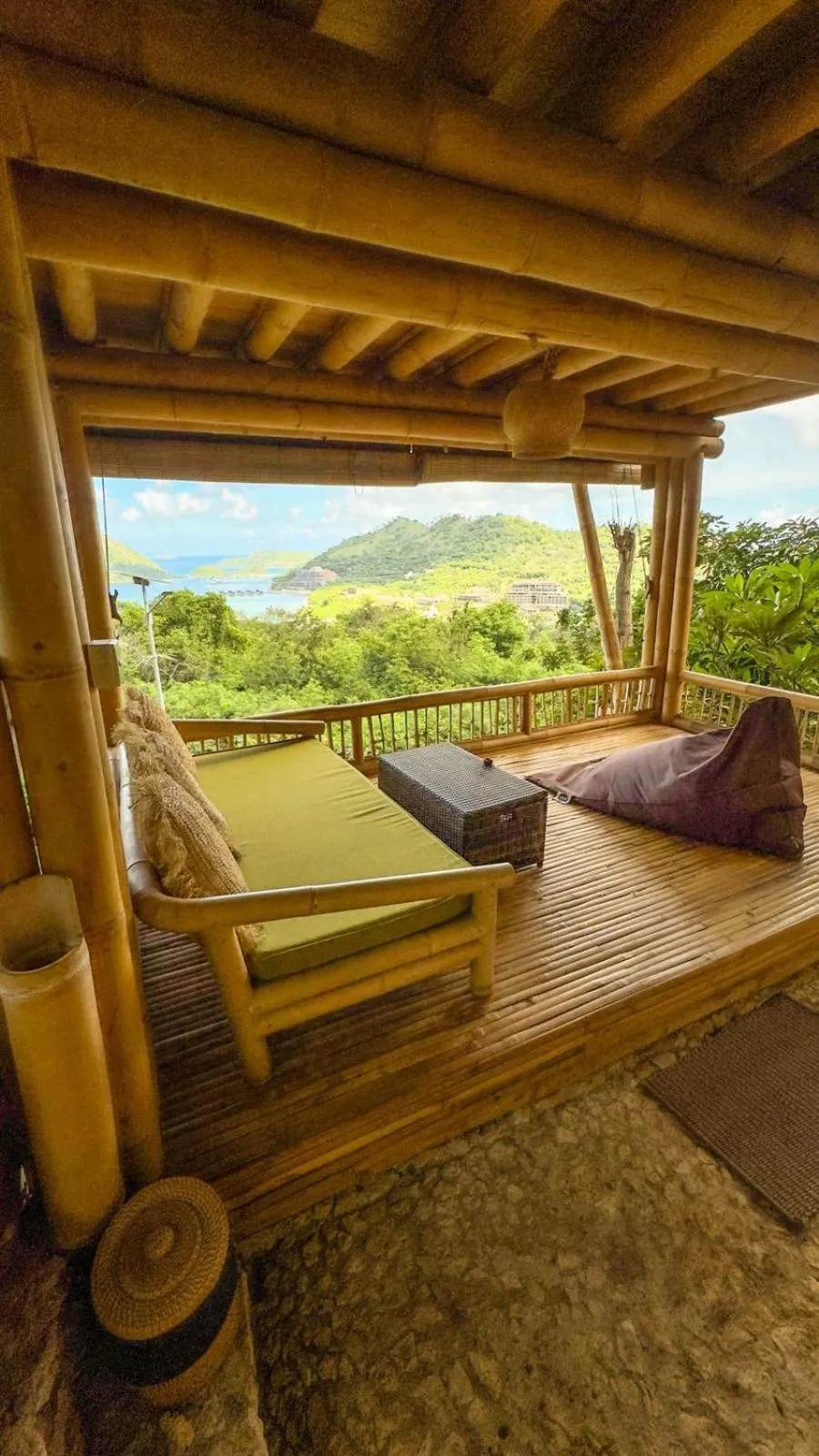 Balcony/Terrace in Elang Hillside Bamboo Villas