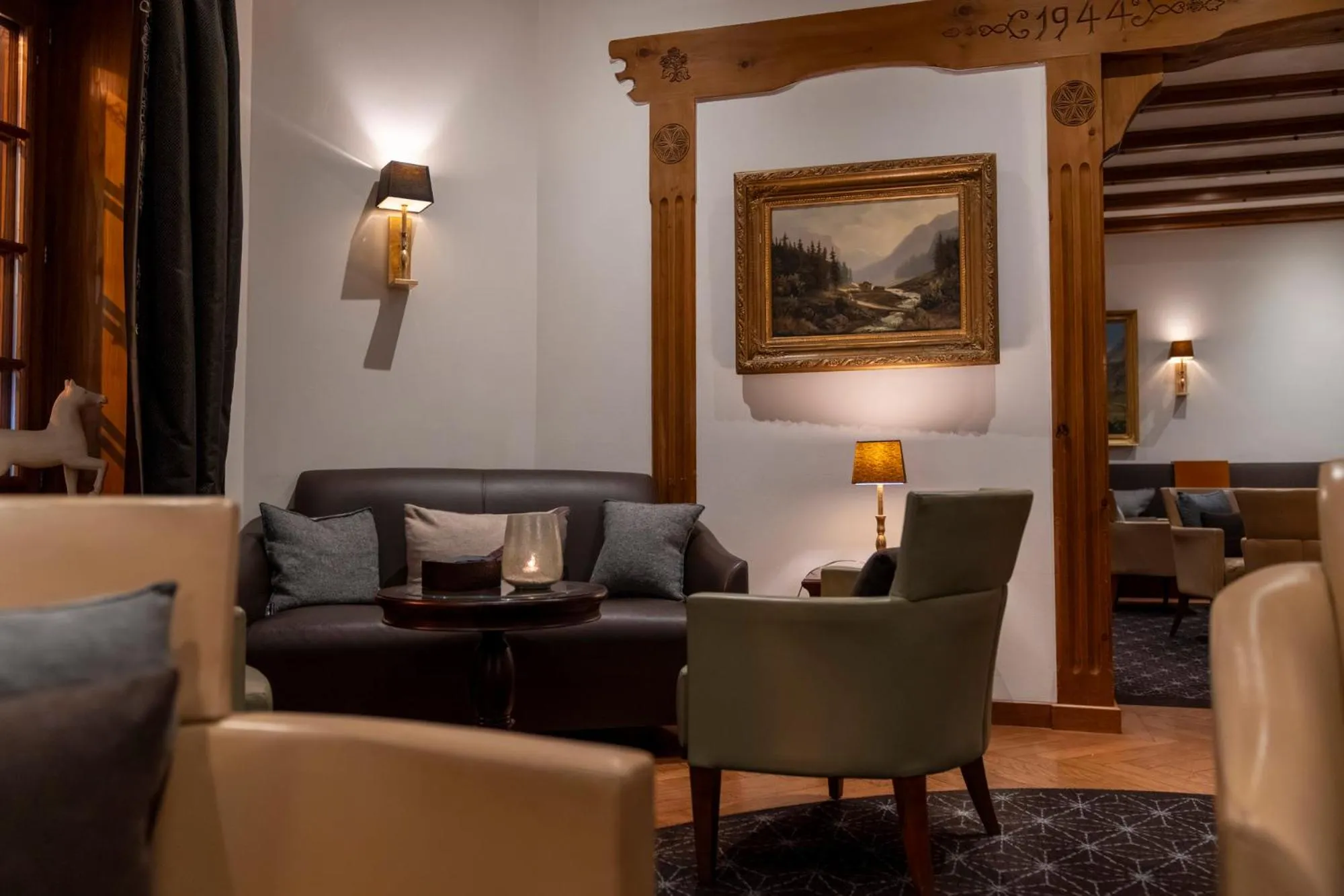 Lobby or reception in Mont Cervin Palace