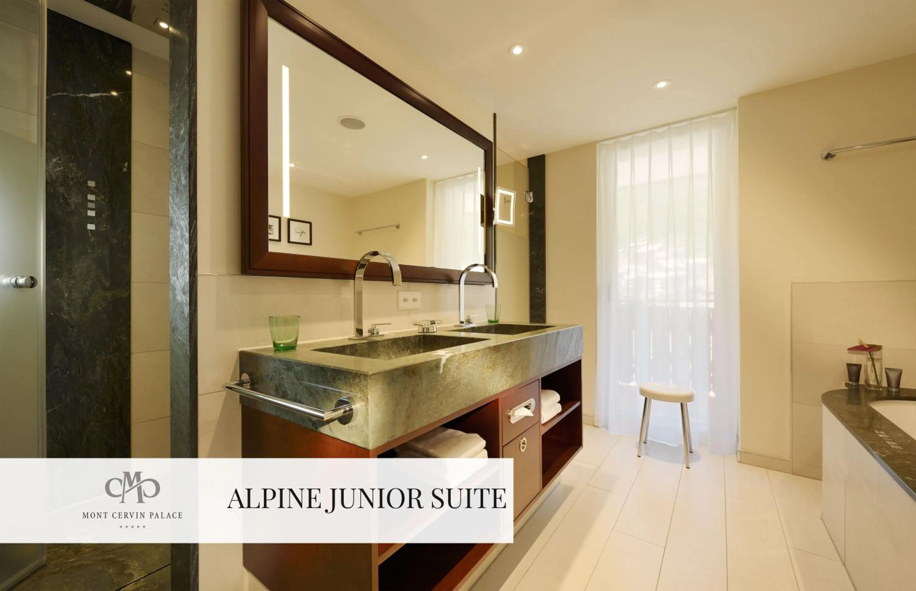 Bathroom in Mont Cervin Palace