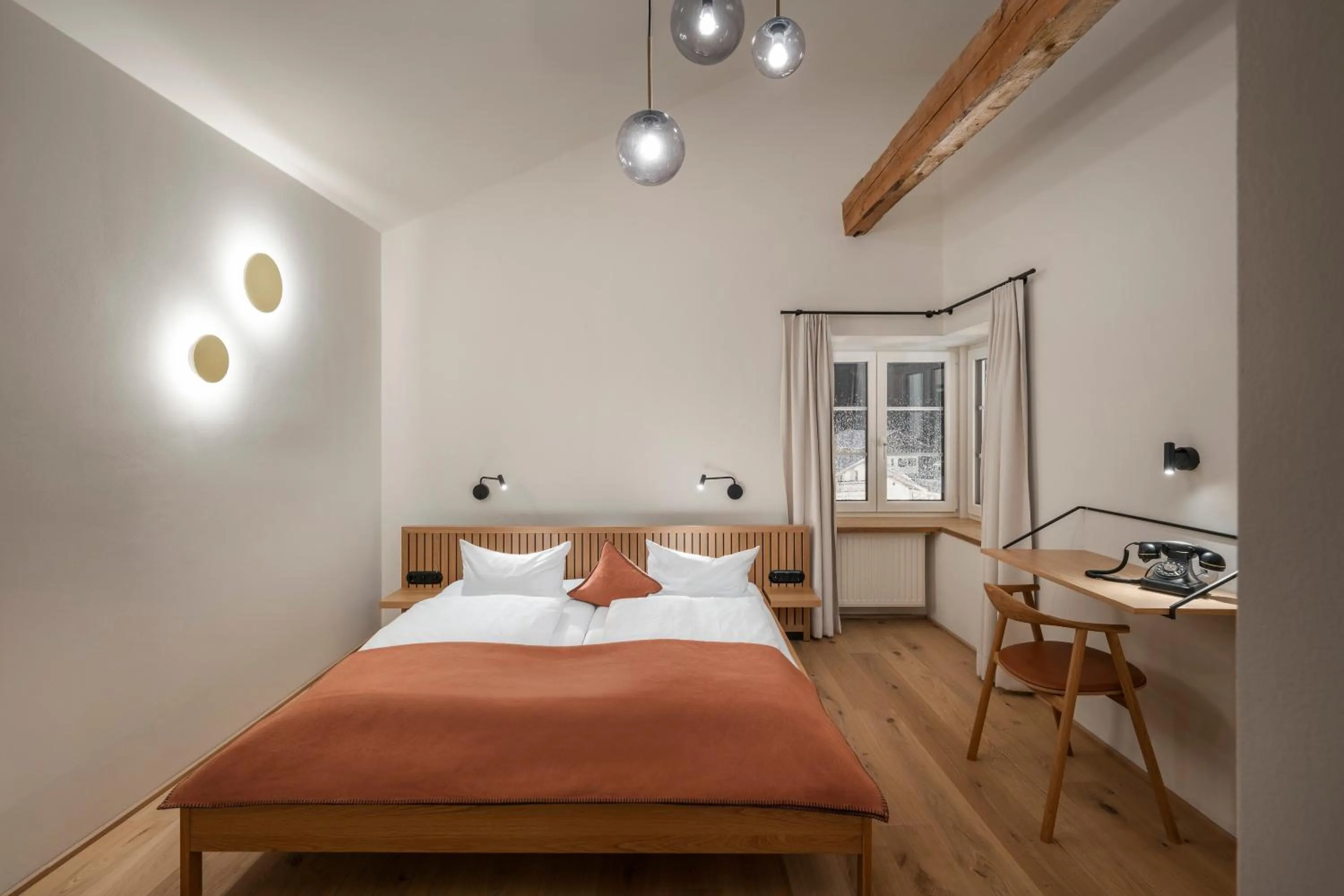 Bed in Posthotel Lechtal, Arlberg