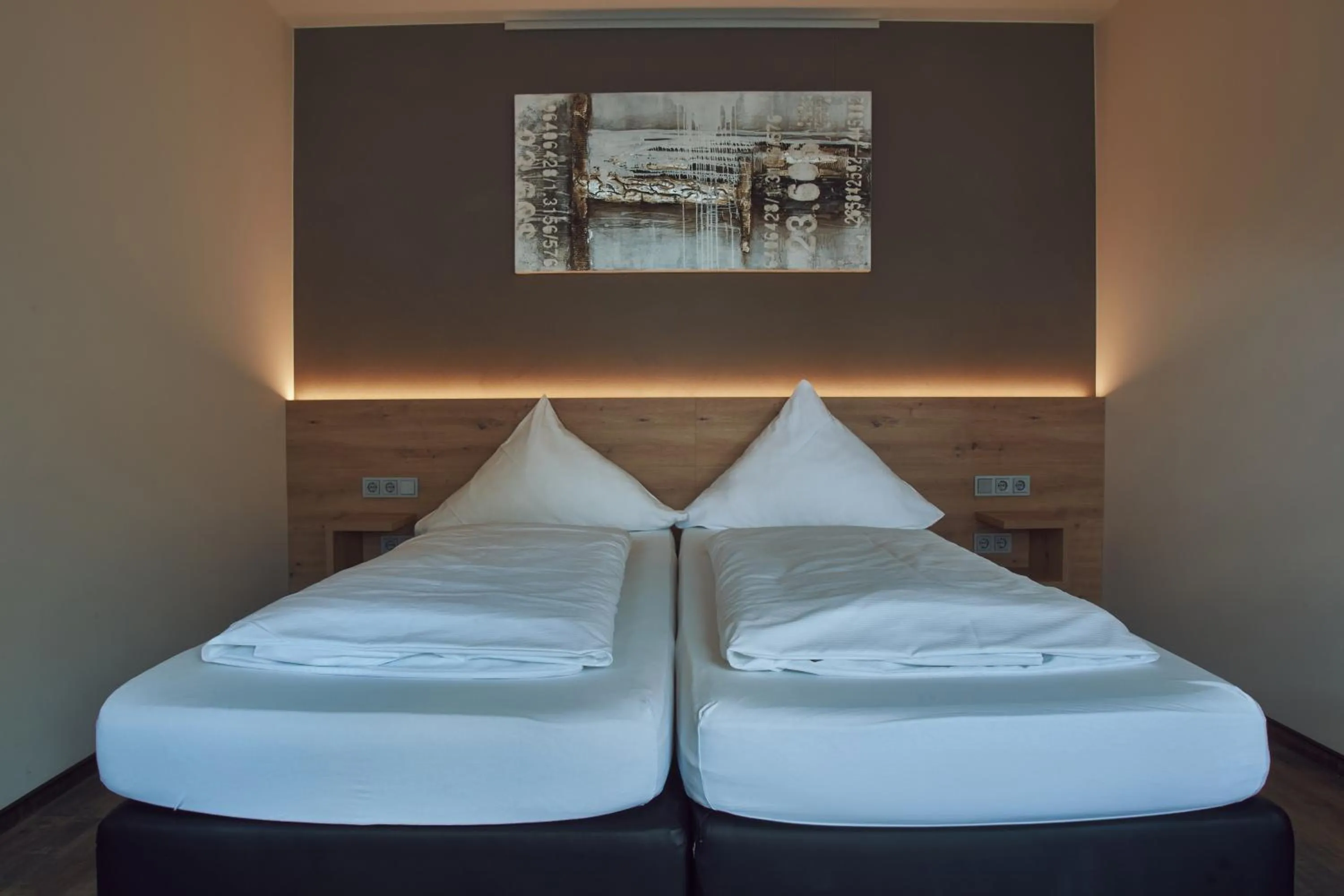 Bed in Hotel Restaurant Doppeladler