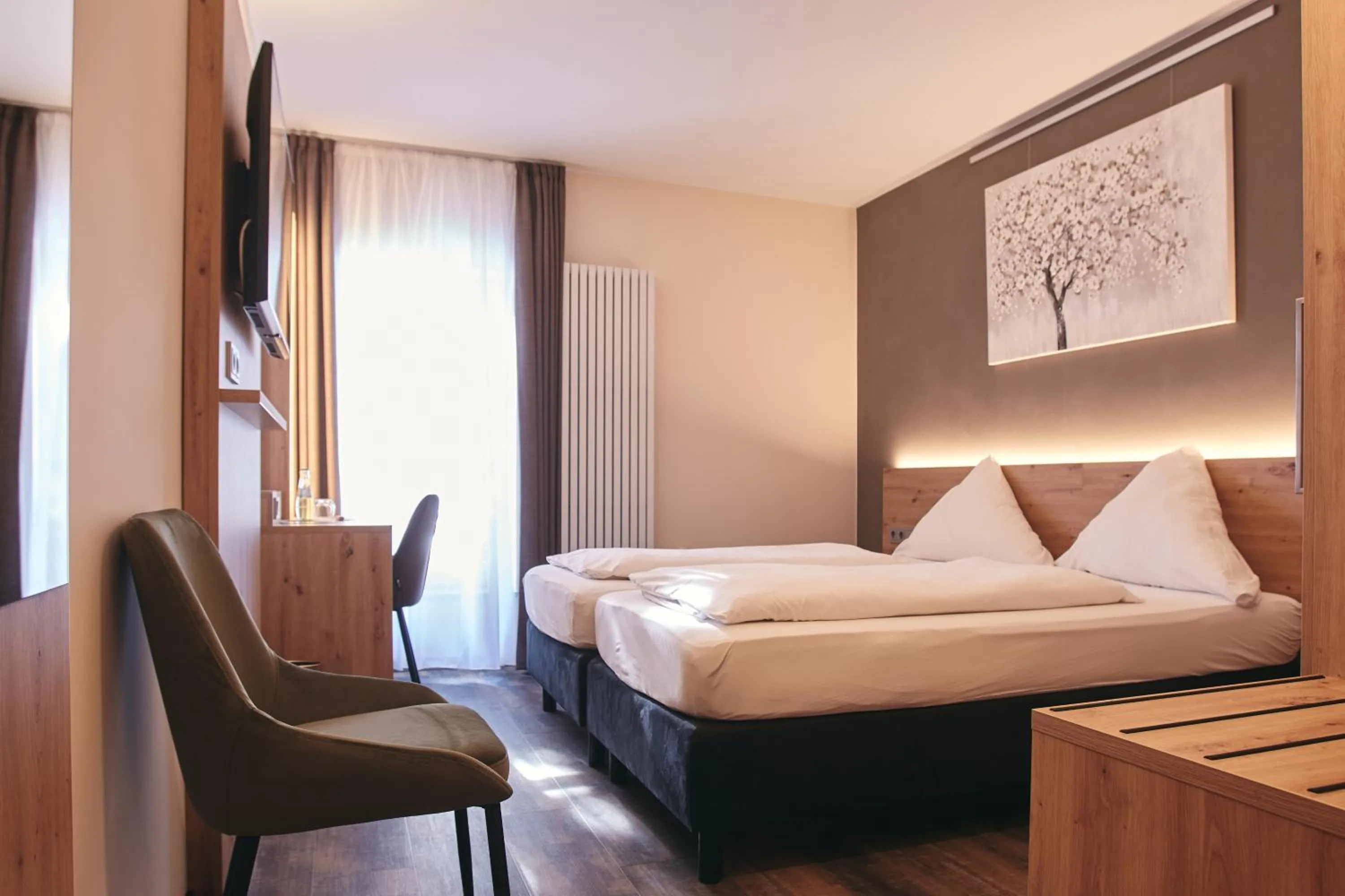 Bed in Hotel Restaurant Doppeladler