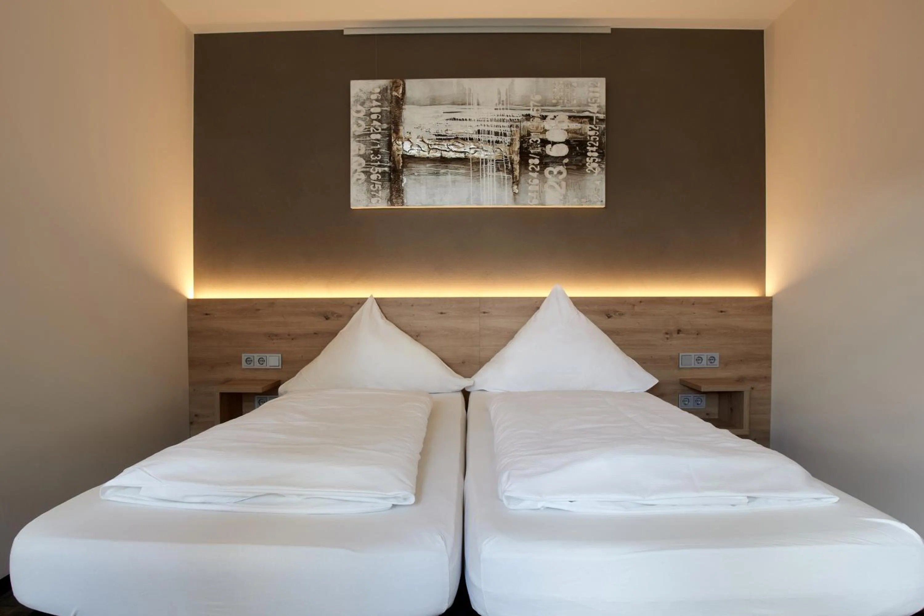 Bed in Hotel Restaurant Doppeladler