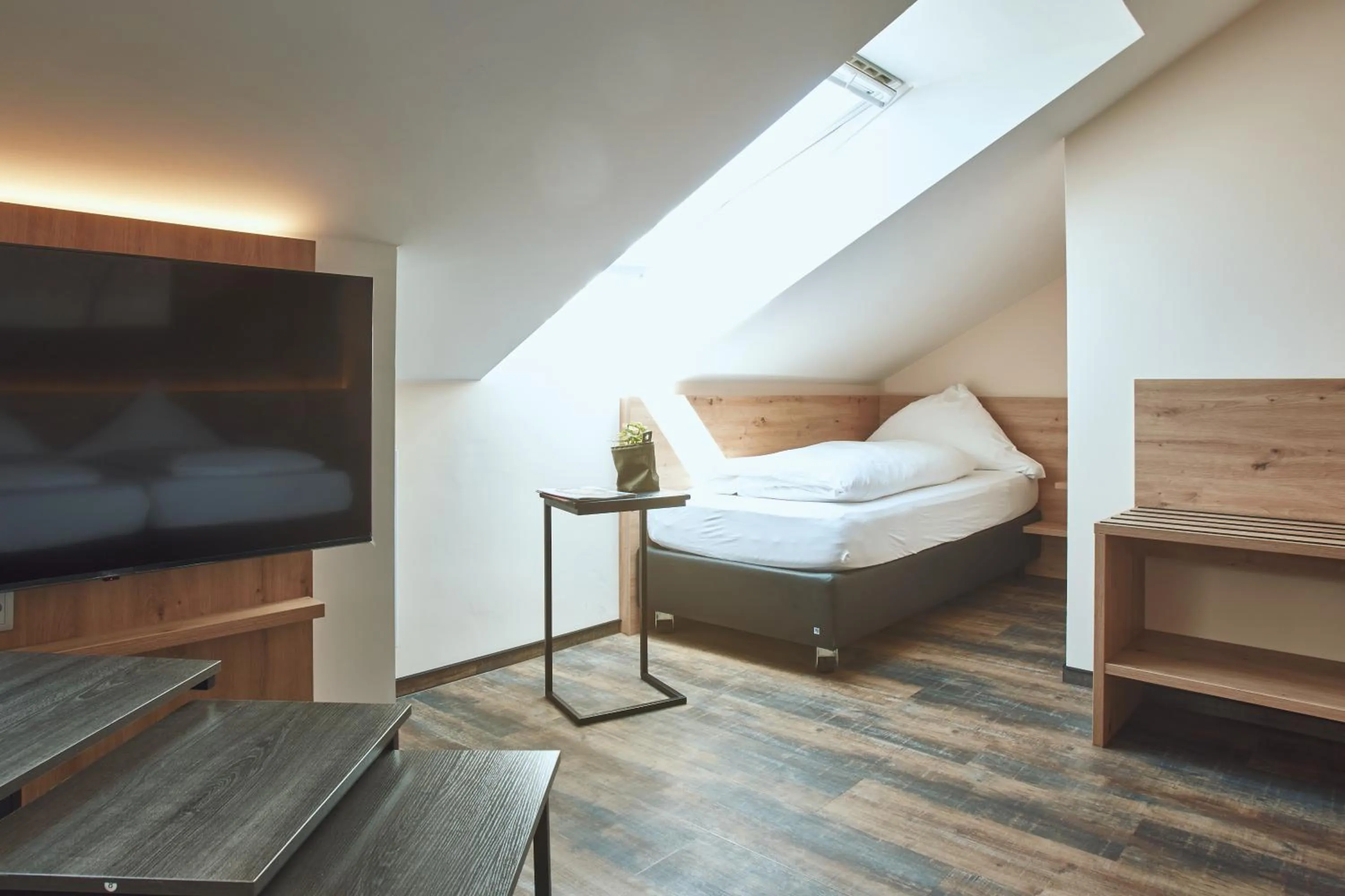 Bed in Hotel Restaurant Doppeladler