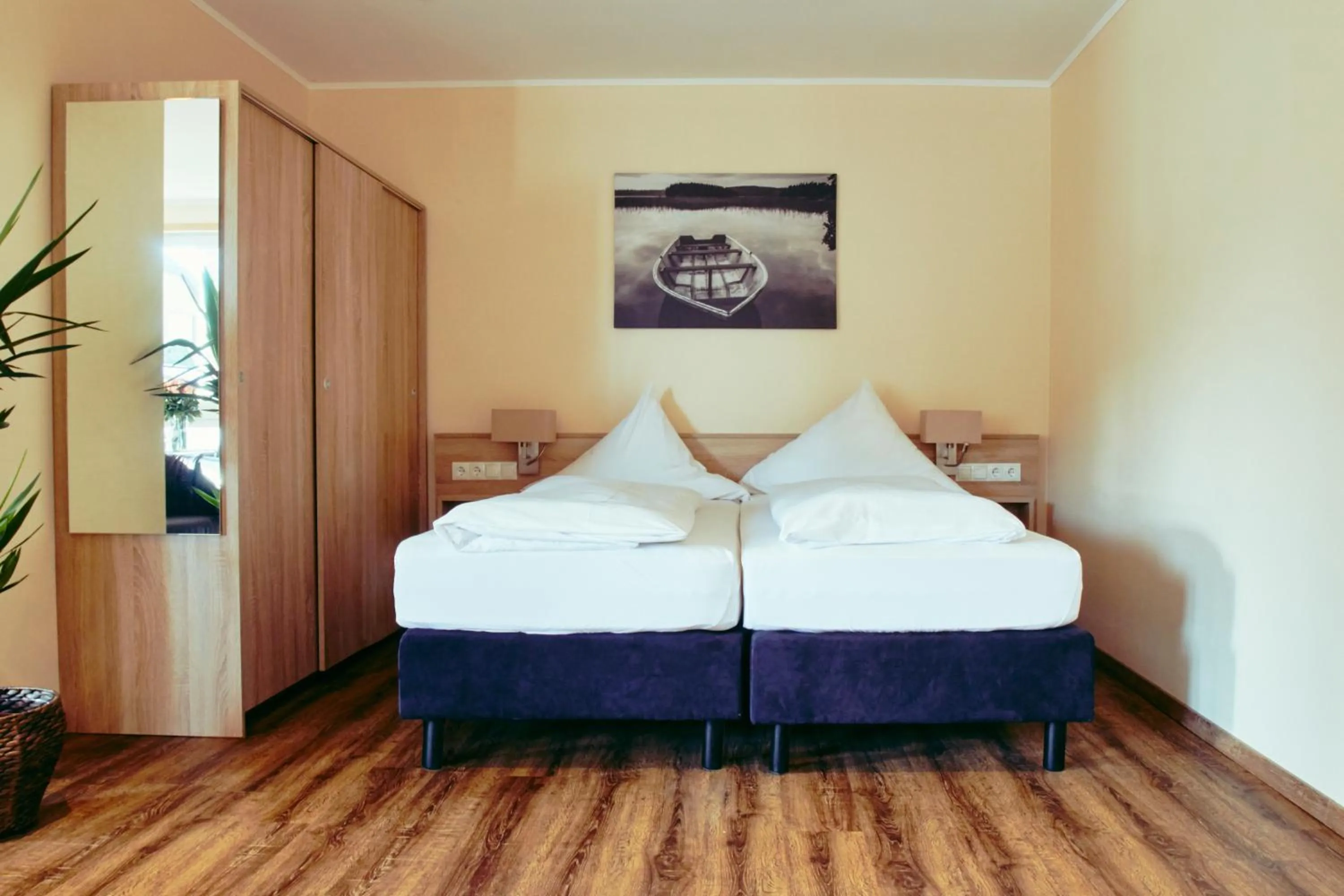 Bed in Hotel Restaurant Doppeladler